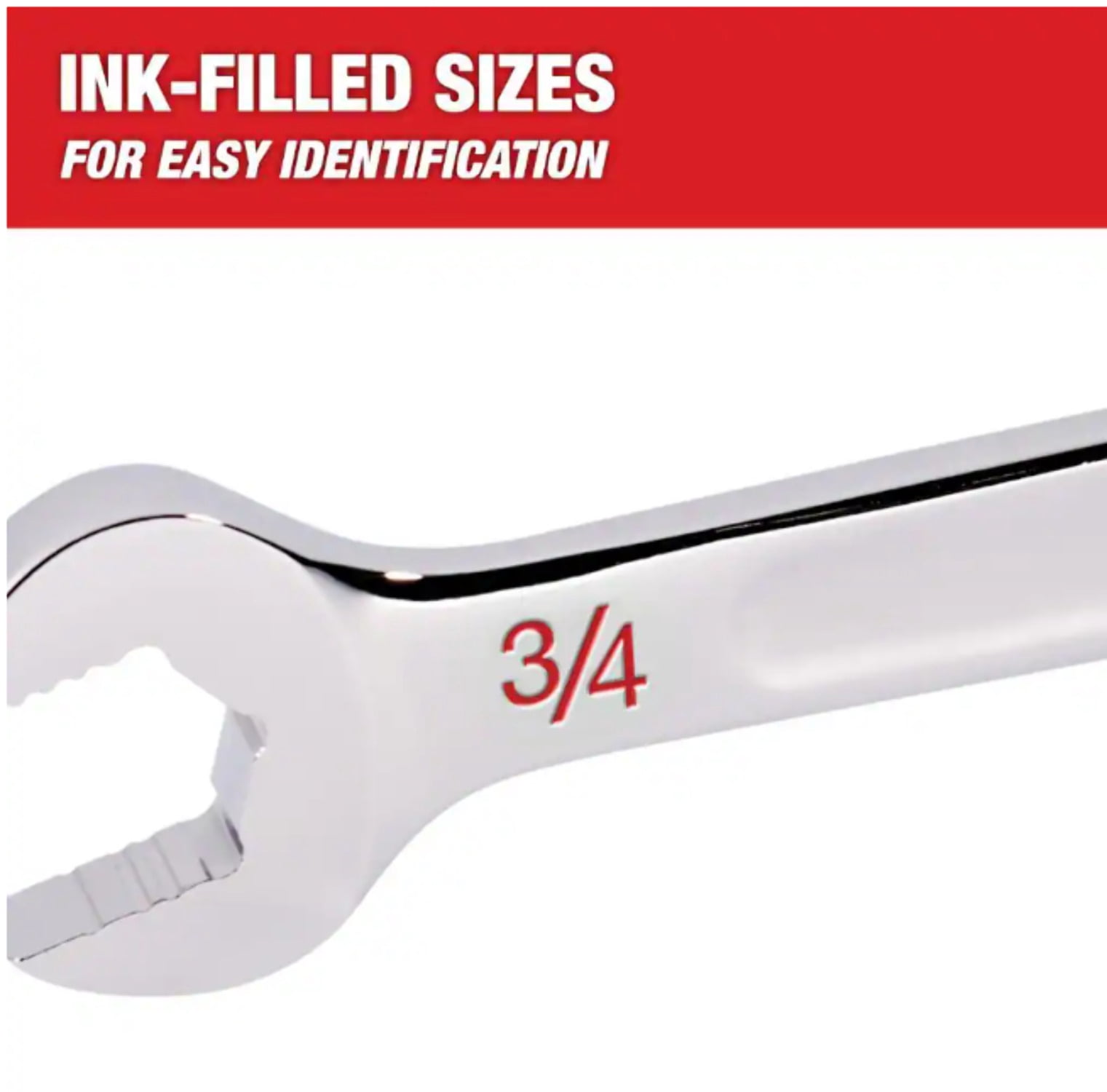Milwaukee 7-Piece SAE 12-Point Straight Head Combination Wrench Set (Professional Grade, Includes Storage Tray) 4k6z8