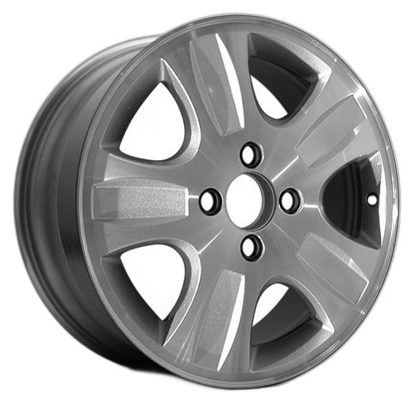 Factory Wheel Warehouse Ford Focus OEM Factory Wheel Rim (Machined Silver, 16 in) uozau