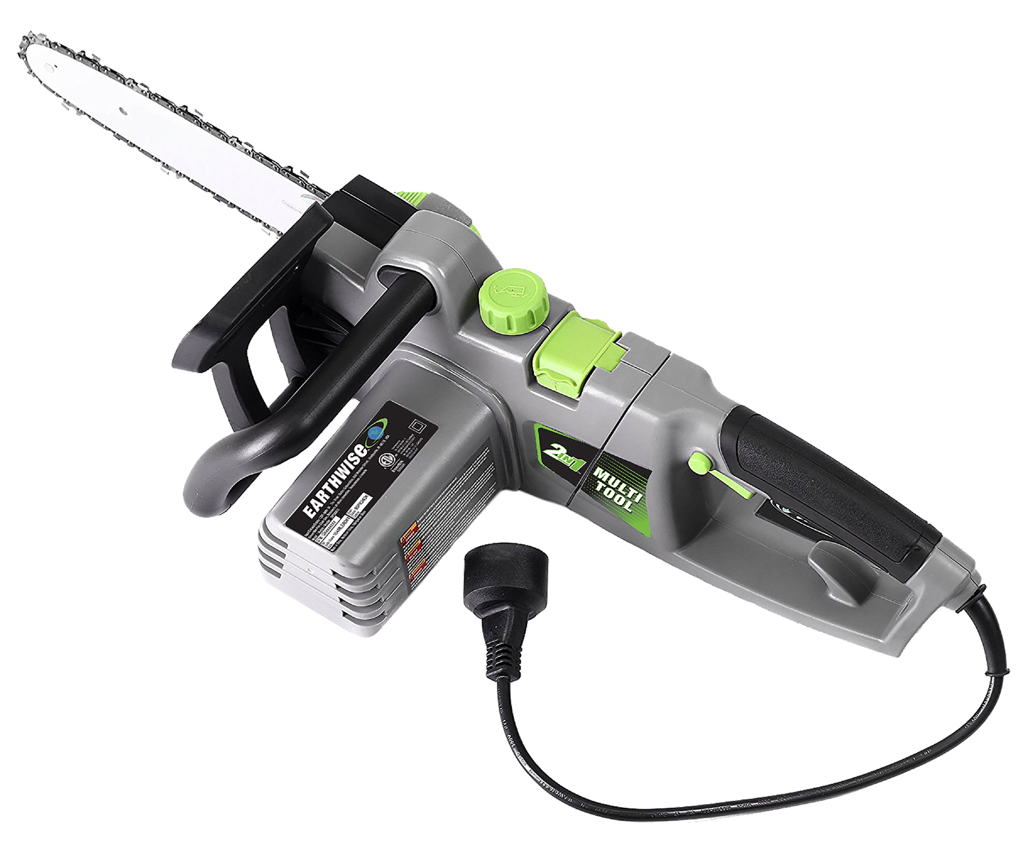 Earthwise 2-in-1 Convertible Electric Pole Saw and Chainsaw (10 in, 8 ft Reach) ihf4r