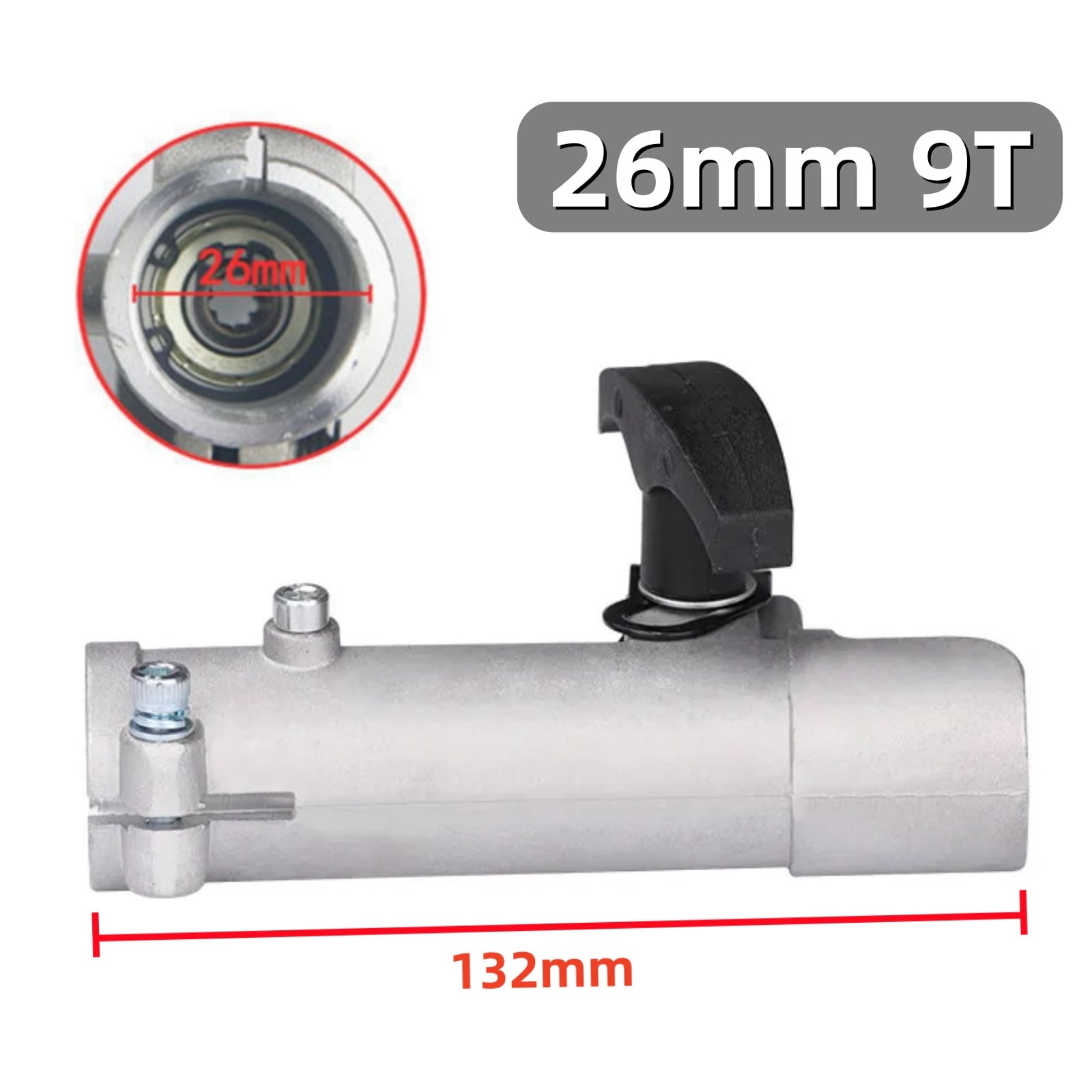 ARCADORA Aluminum Shaft Connector for Gardening Tools (Silver, 12 in) idctl