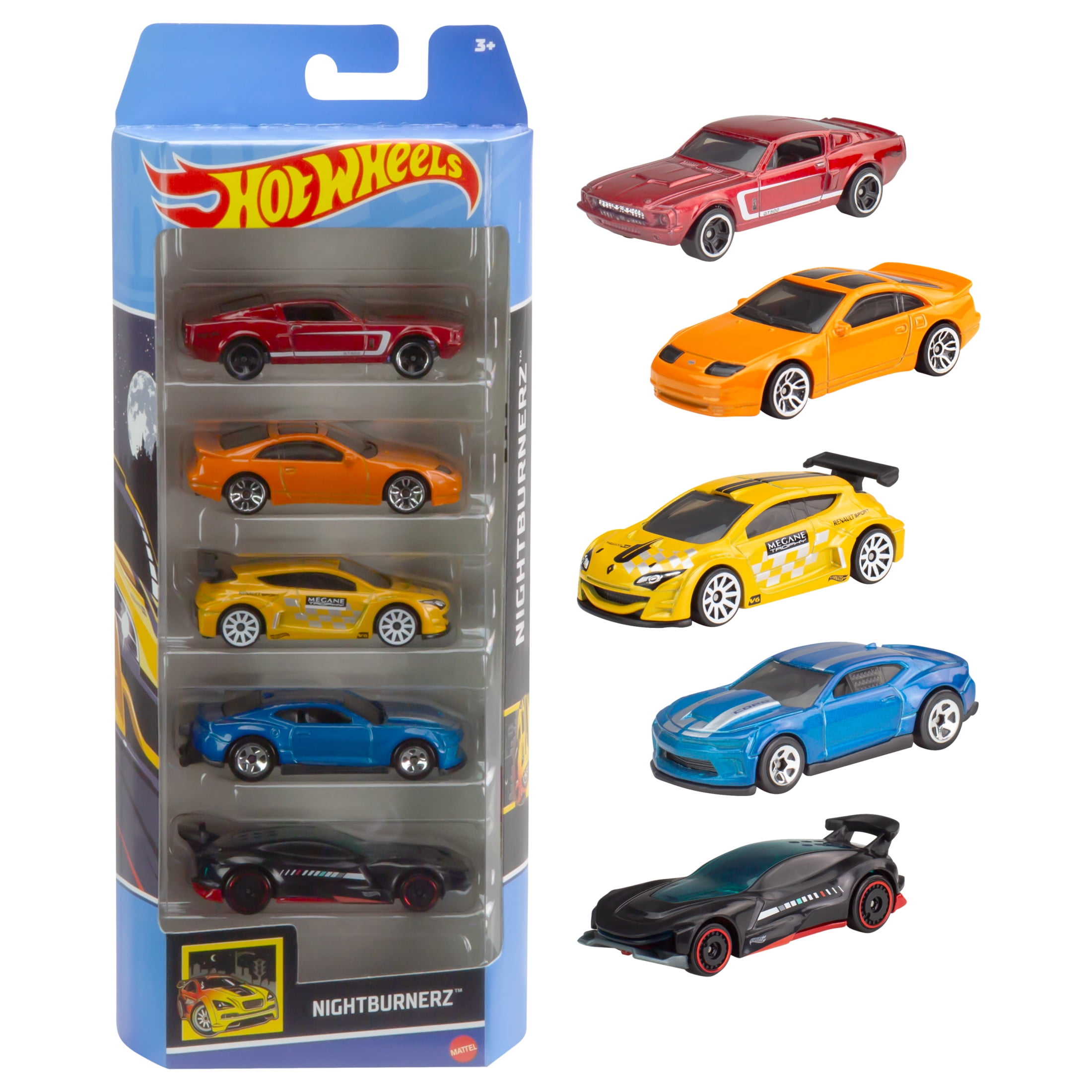 Hot Wheels Die-Cast Toy Vehicles 5-Pack (1:64 Scale, Assorted Models) 0cdbt