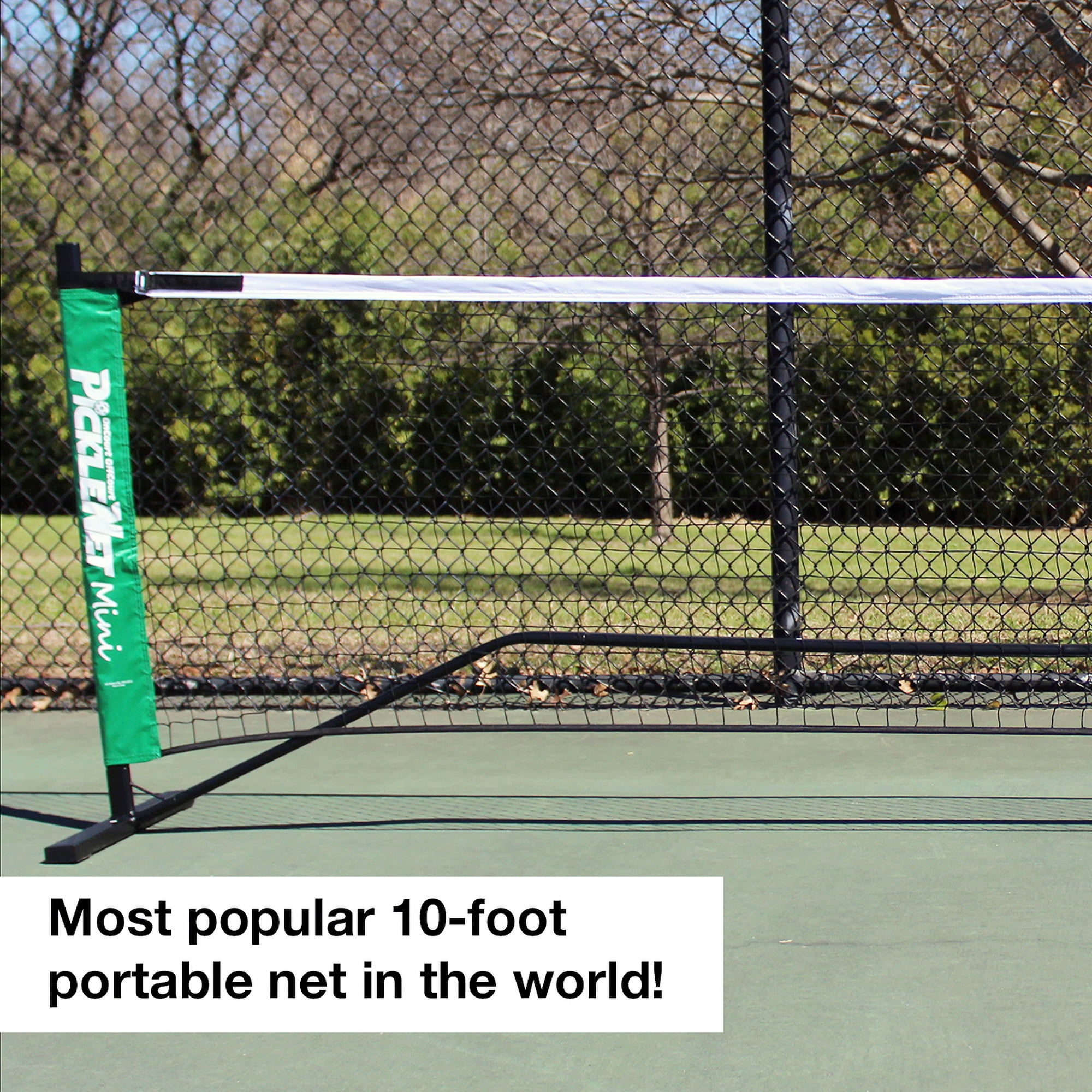 Oncourt Offcourt PickleNet Mini Portable Pickleball Net (White, 10 ft) 8u5js
