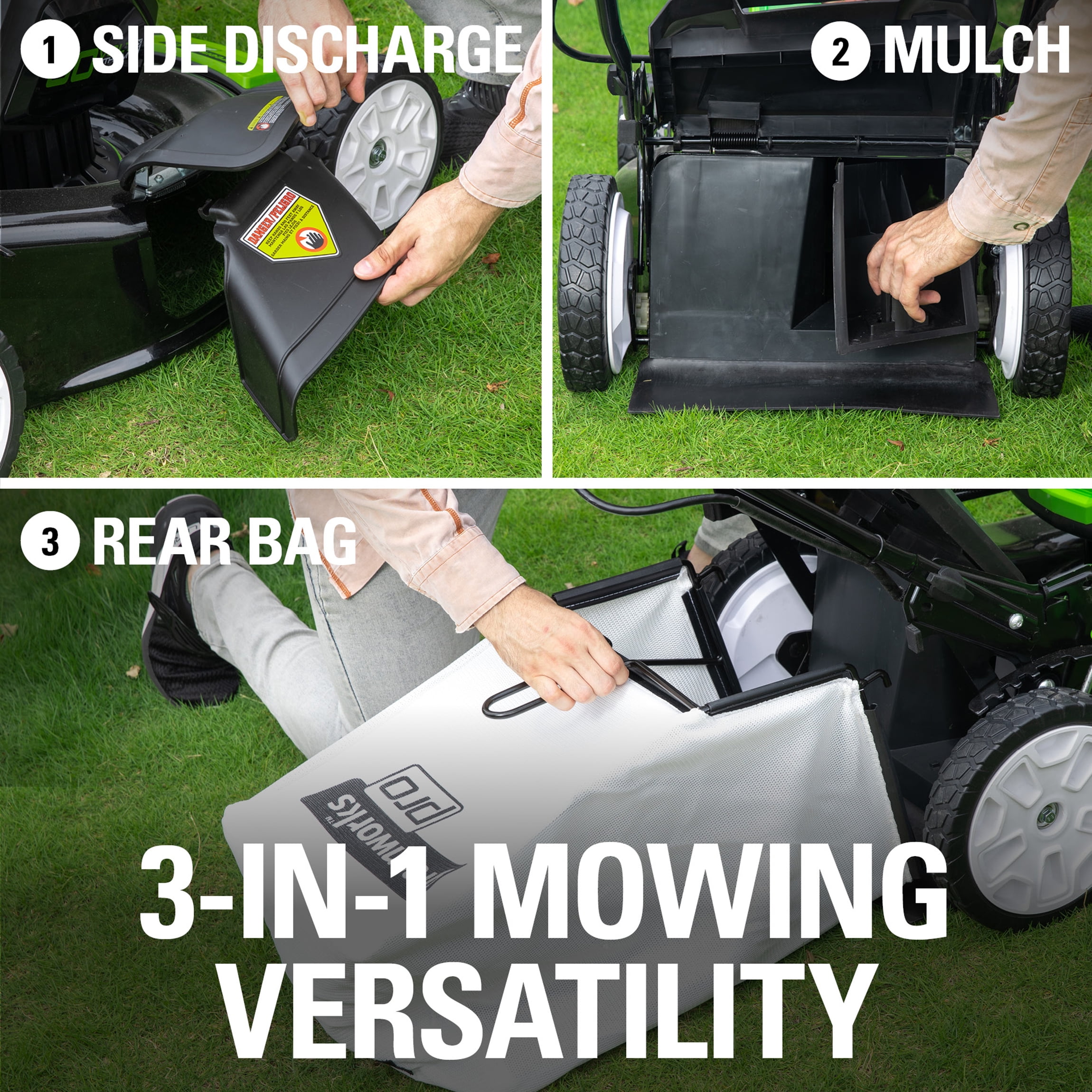 Greenworks 80V 21-inch Cordless Push Lawn Mower with Two 2.0Ah Batteries and Charger (21 in) hkh1c