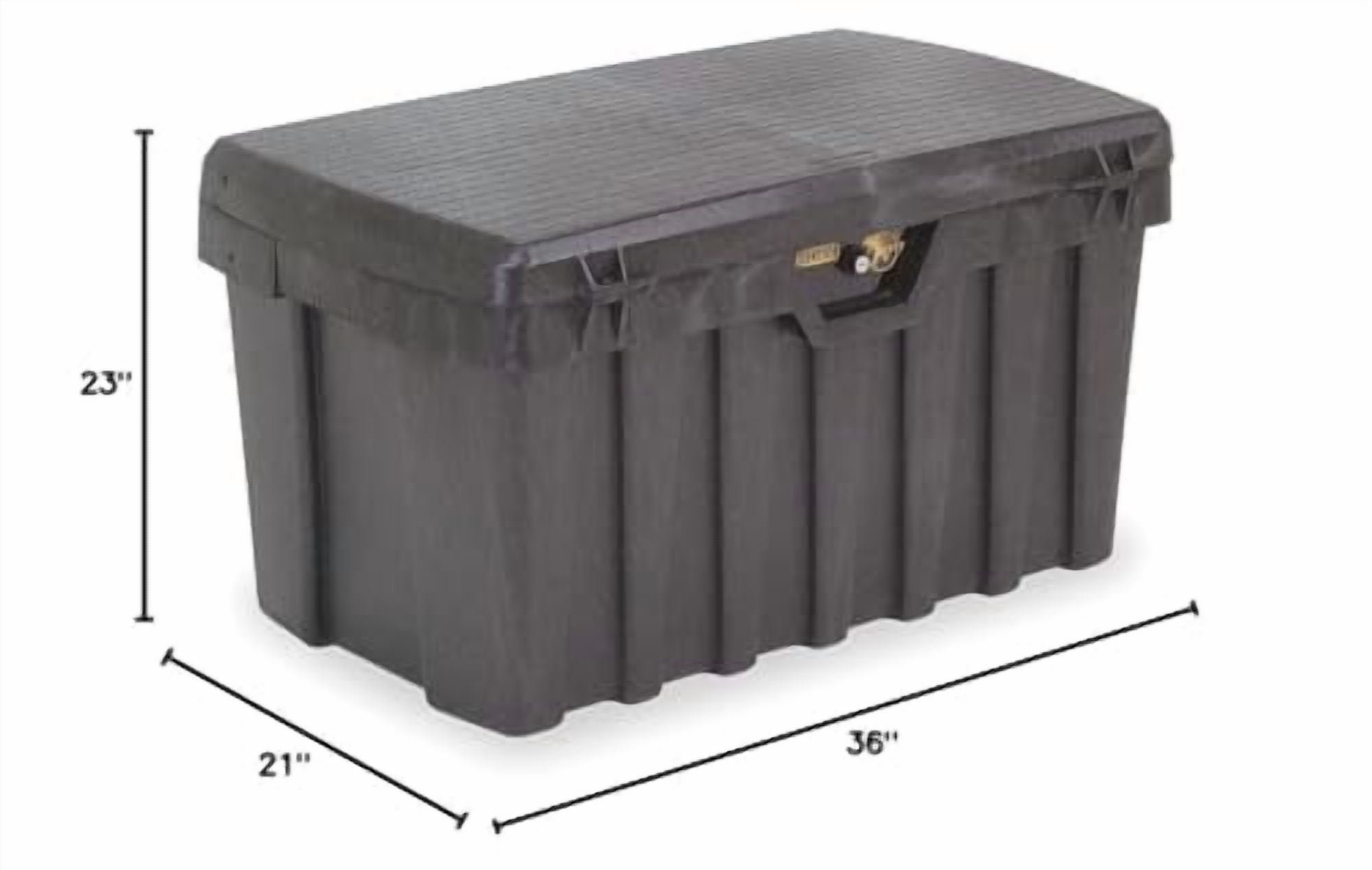 Contico Portable Tool Box Heavy-Duty Storage Organizer (Black, 37 in) xu1ij