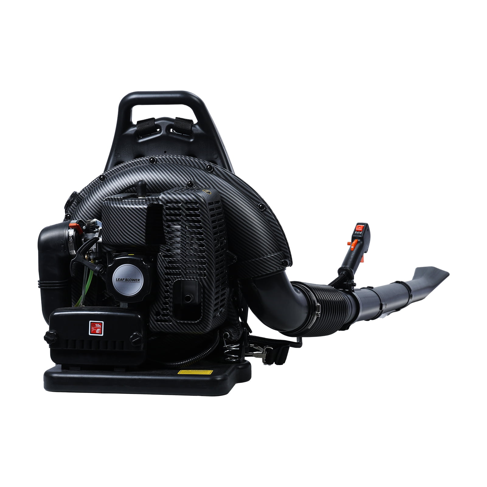 Mohsoe Backpack Leaf Blower, 63cc 2-Stroke Gas Powered Professional Landscaping Tool (Black, 57.5 fl oz) qkco8