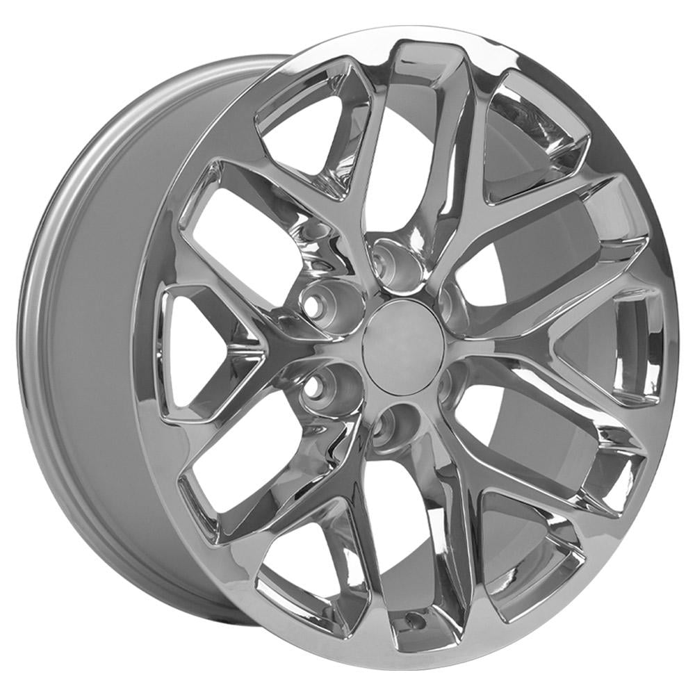 OE Wheels CV98B Replacement Rim for Silverado 1500 Snowflake Style (Chrome, 20x9 in) fvxuj