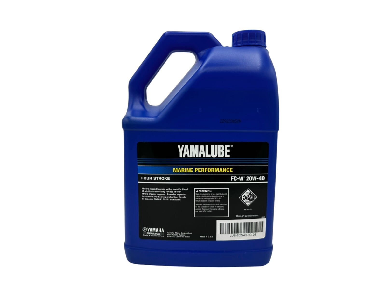 Yamaha Yamalube Marine 20W-40 Engine Oil (2 Pack, 1 Gallon per unit) mt69h