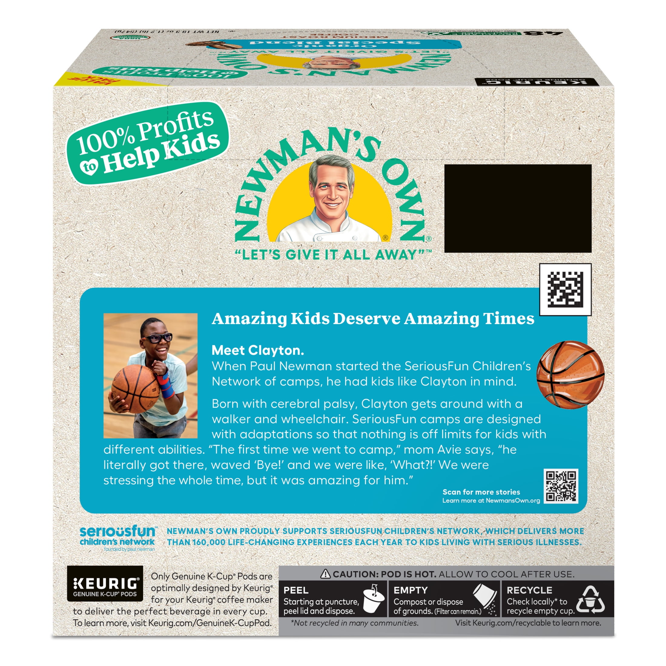 Newman's Own Organics Special Blend Coffee Pods, Medium Roast (48 Count) zcf4y
