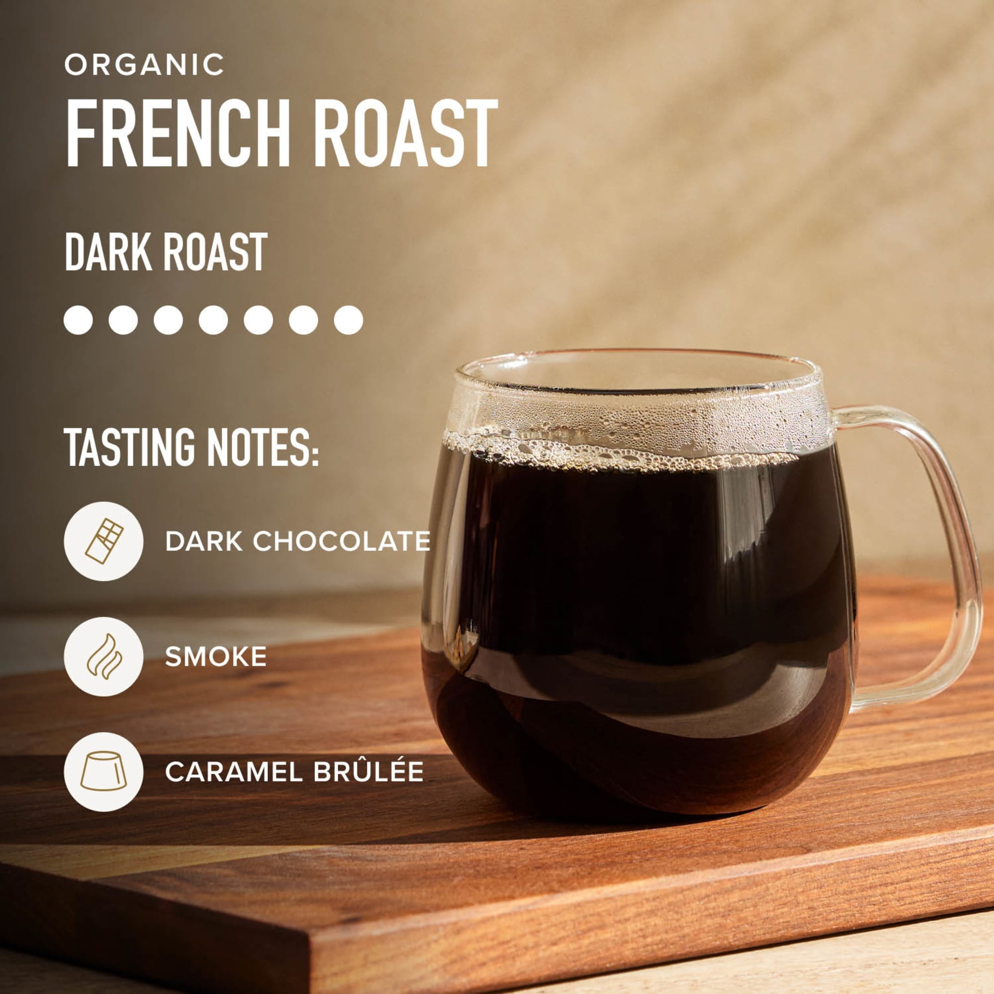 Peet's Coffee Organic French Roast Dark Roast Ground Coffee (18 oz) r0ukb