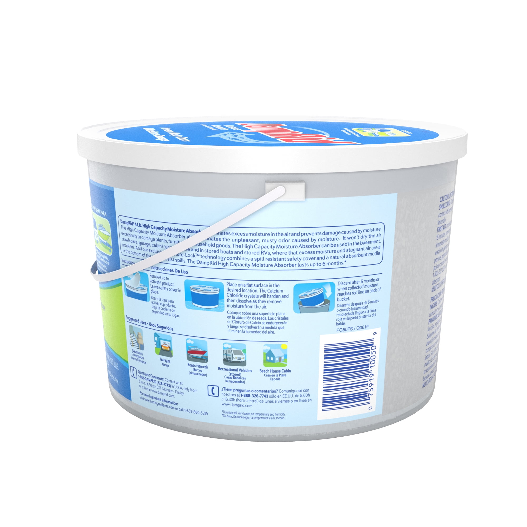 DampRid Hi-Capacity Moisture Absorber for RV and Boat (Fresh Scent, 4 lb) puh4k - Image 2