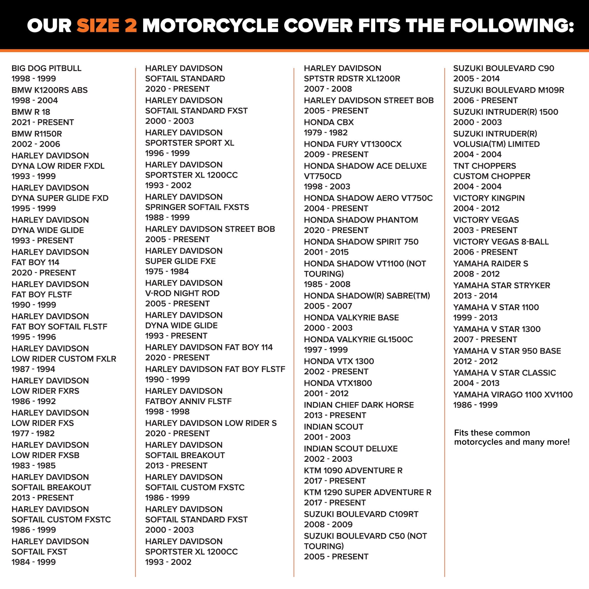 Budge Standard Motorcycle Cover, UV & Water Resistant Outdoor Protection (Blue & Silver, Size 2) dl1lk