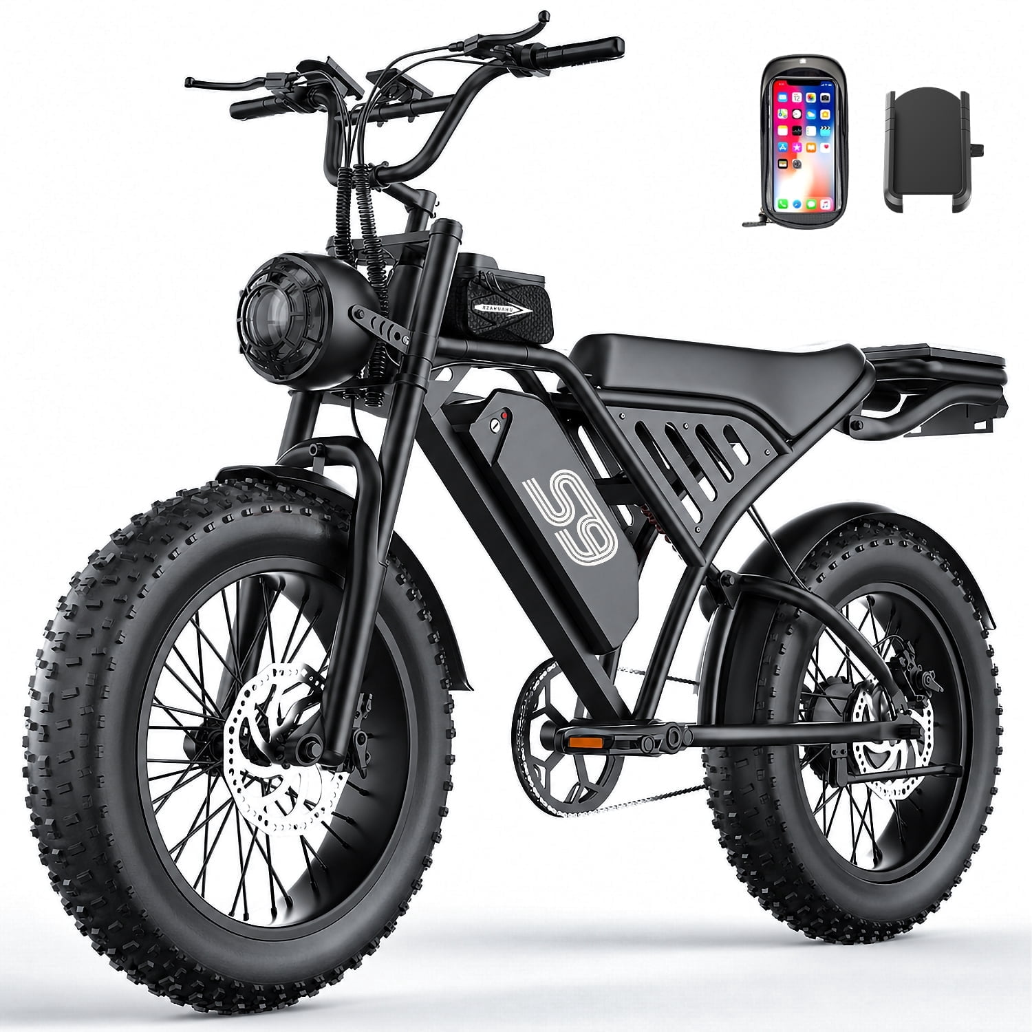 ASKGO Electric Bike for Adults, 750W Fat Tire Off-Road Ebike, 30MPH Speed & 75 Mile Range, Cargo Ebike with NFC Unlock (48V 20Ah) wkgi6