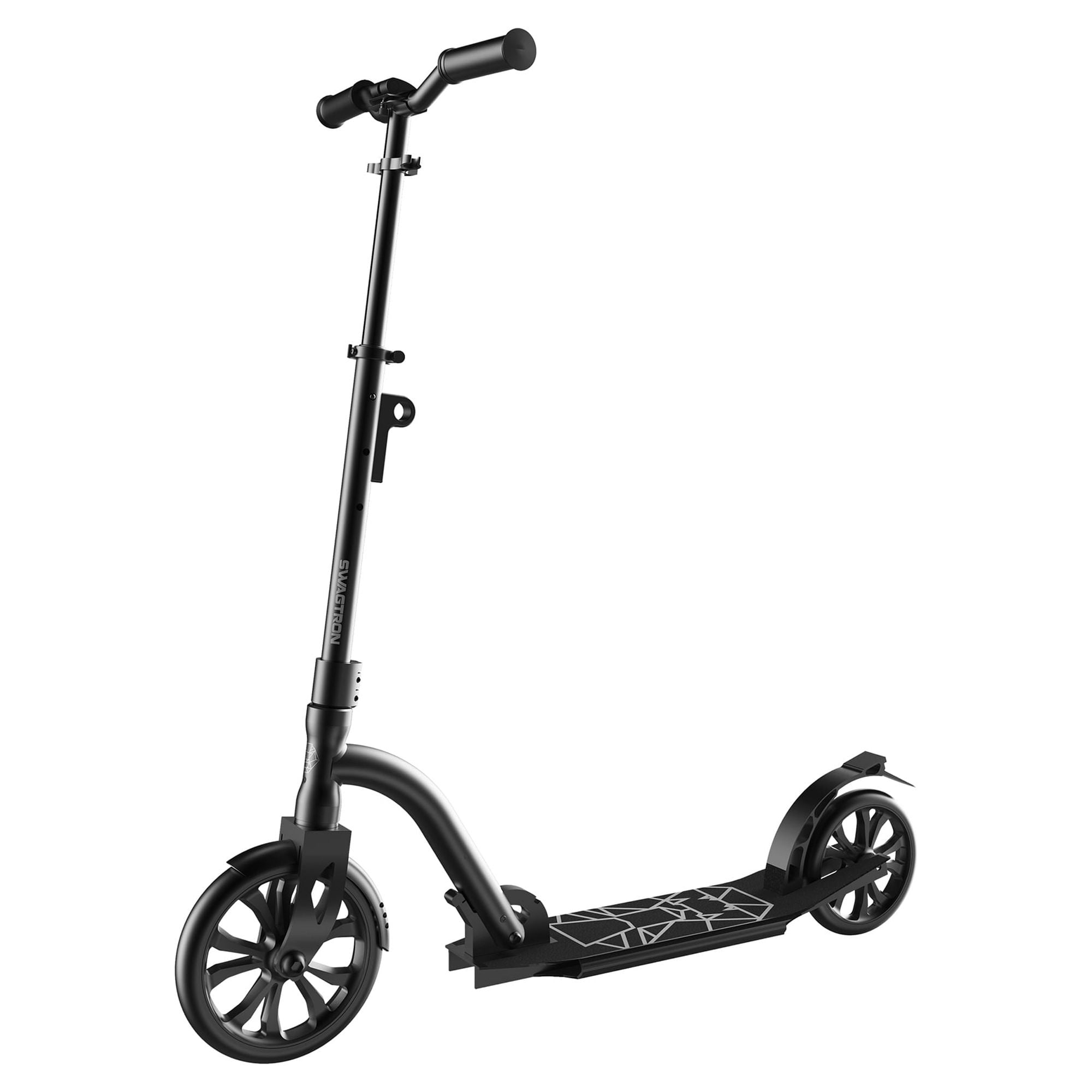 Swagtron K9 Commuter Kick Scooter for Adults and Teens, Foldable Lightweight Design with Adjustable Height (Black) nzx39