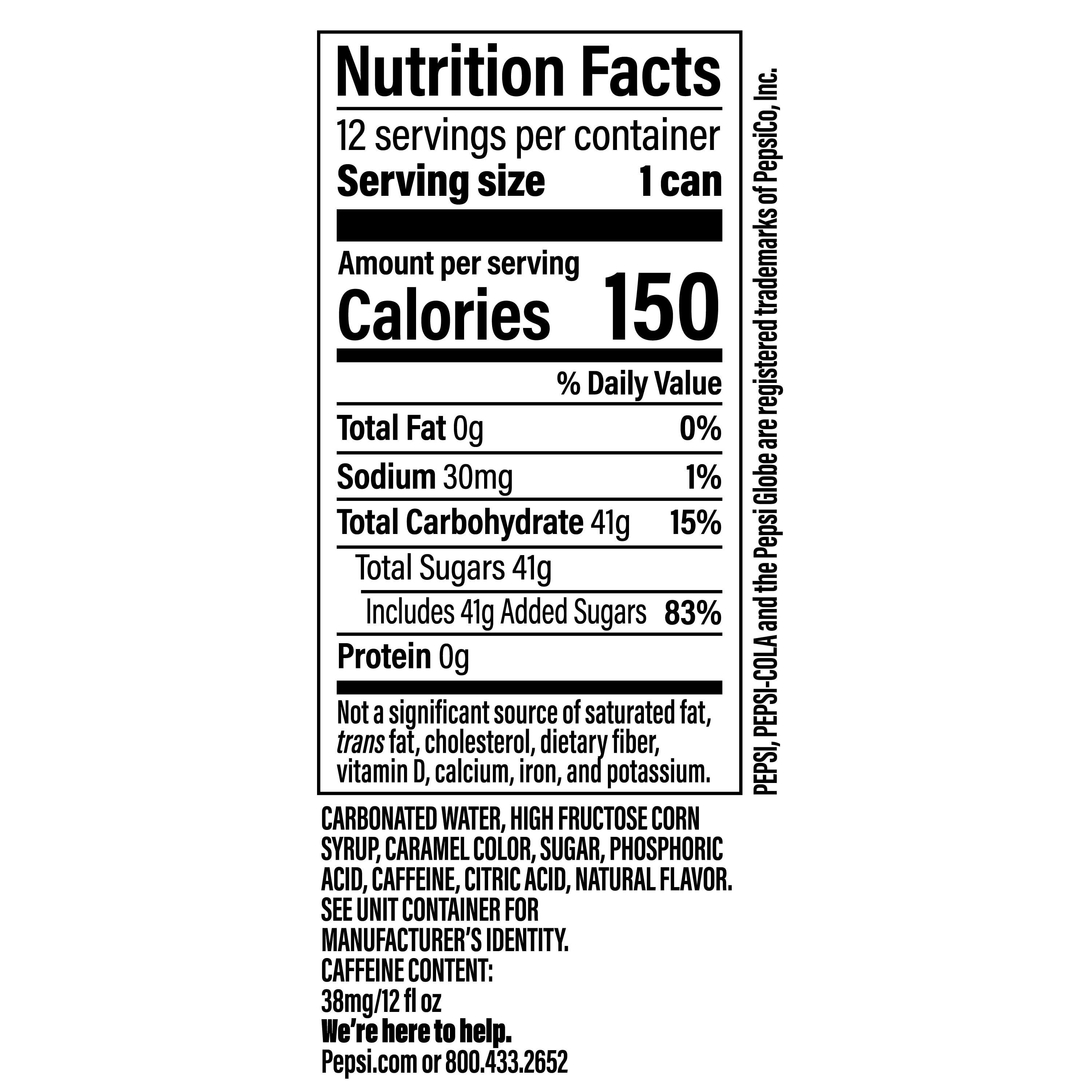 Pepsi Cola Soda Pop, Refreshing Carbonated Beverage (12 fl oz, 12 Pack) vuveu