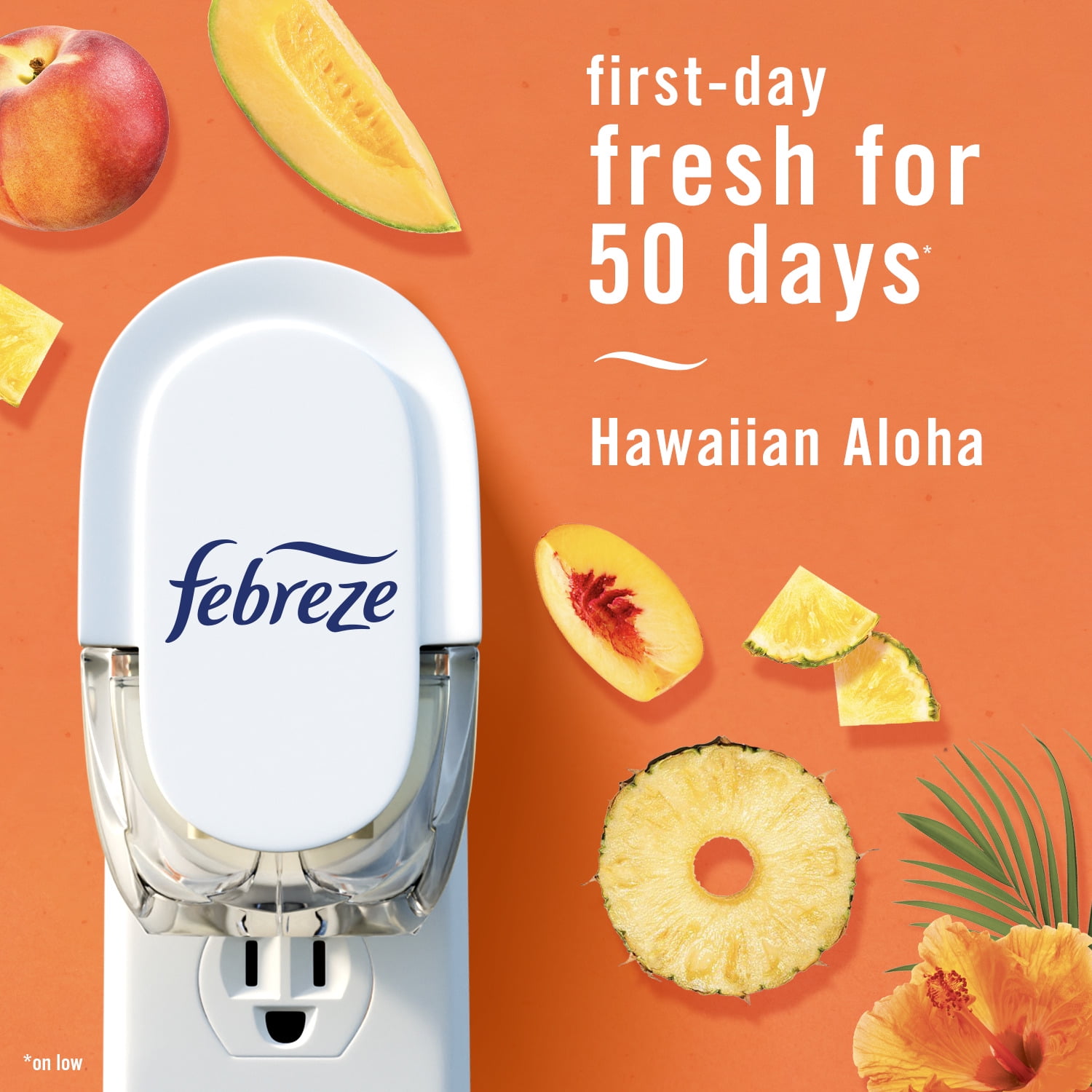 Febreze Fade Defy Plug In Air Freshener Refills, Odor-Fighting Scented Oil, Hawaiian Aloha (0.87 fl oz, 2 Refills) udtxq