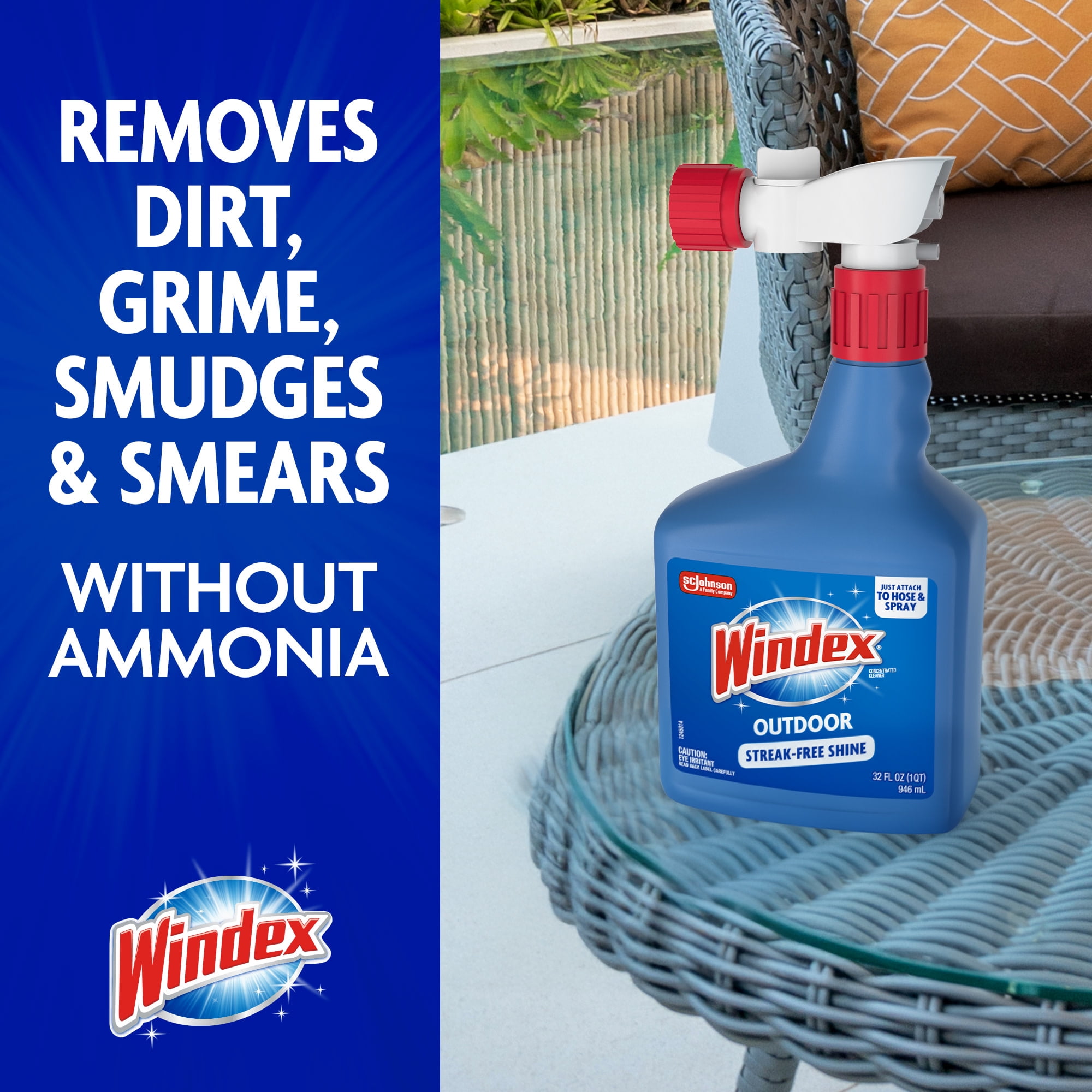 Windex Outdoor Concentrated Cleaner for Windows and Siding (32 fl oz) lomas