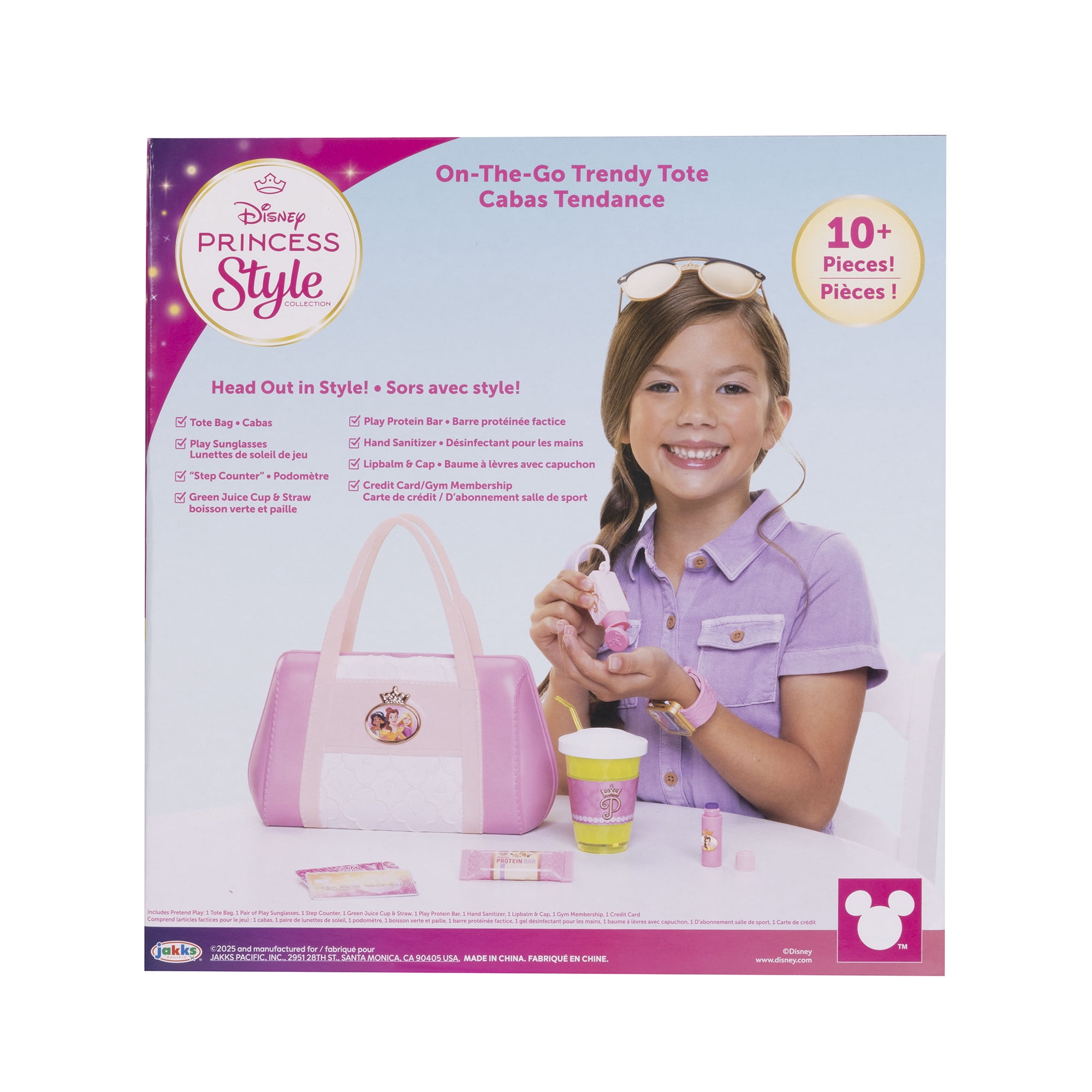 Disney Princess Style Collection On-The-Go Mom Play Set (Pink, 10 Piece Set) s0tbu