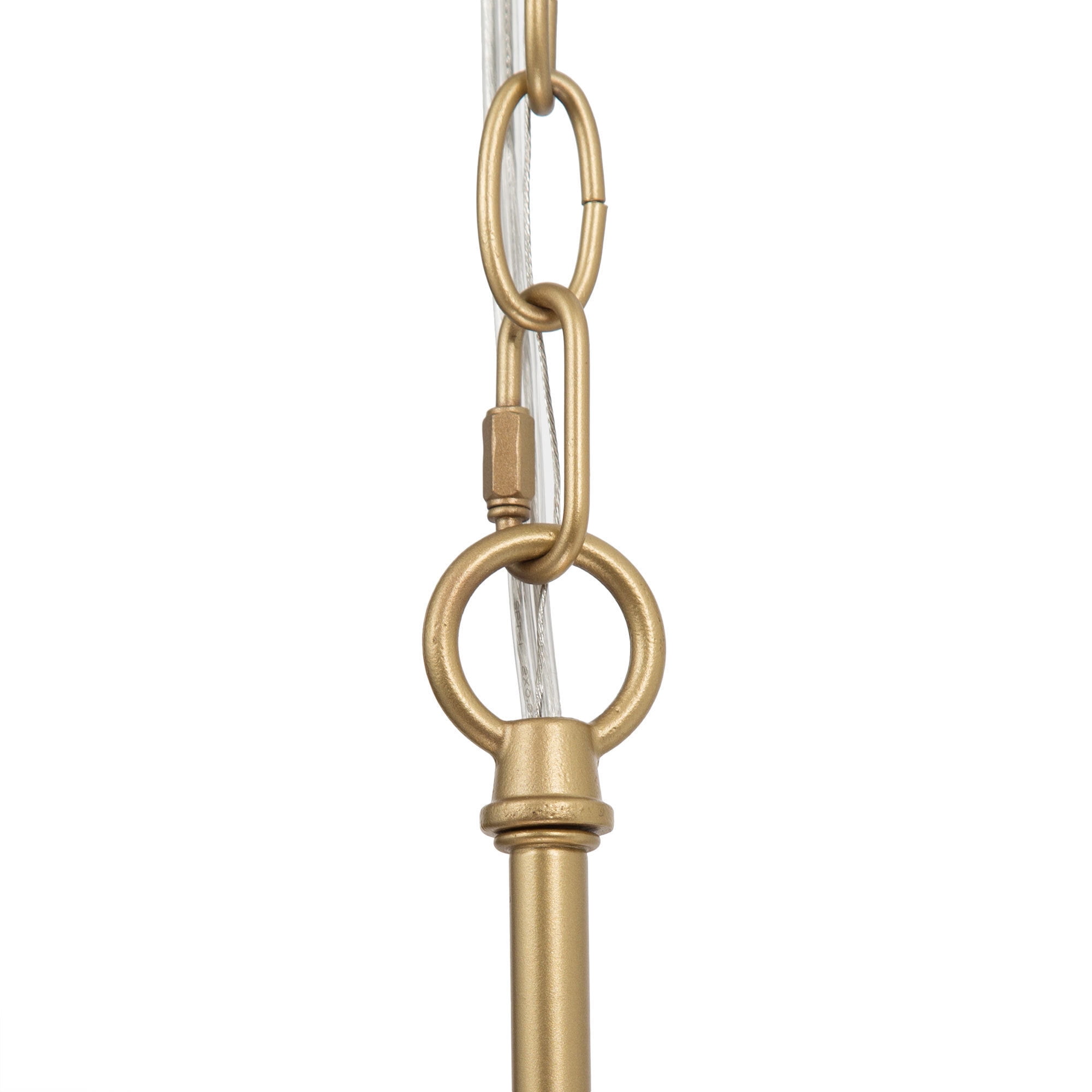LNC 1-Light Modern Brass Gold Chandelier with Opal Glass Cylinder Shade (1-Light) p3jqb