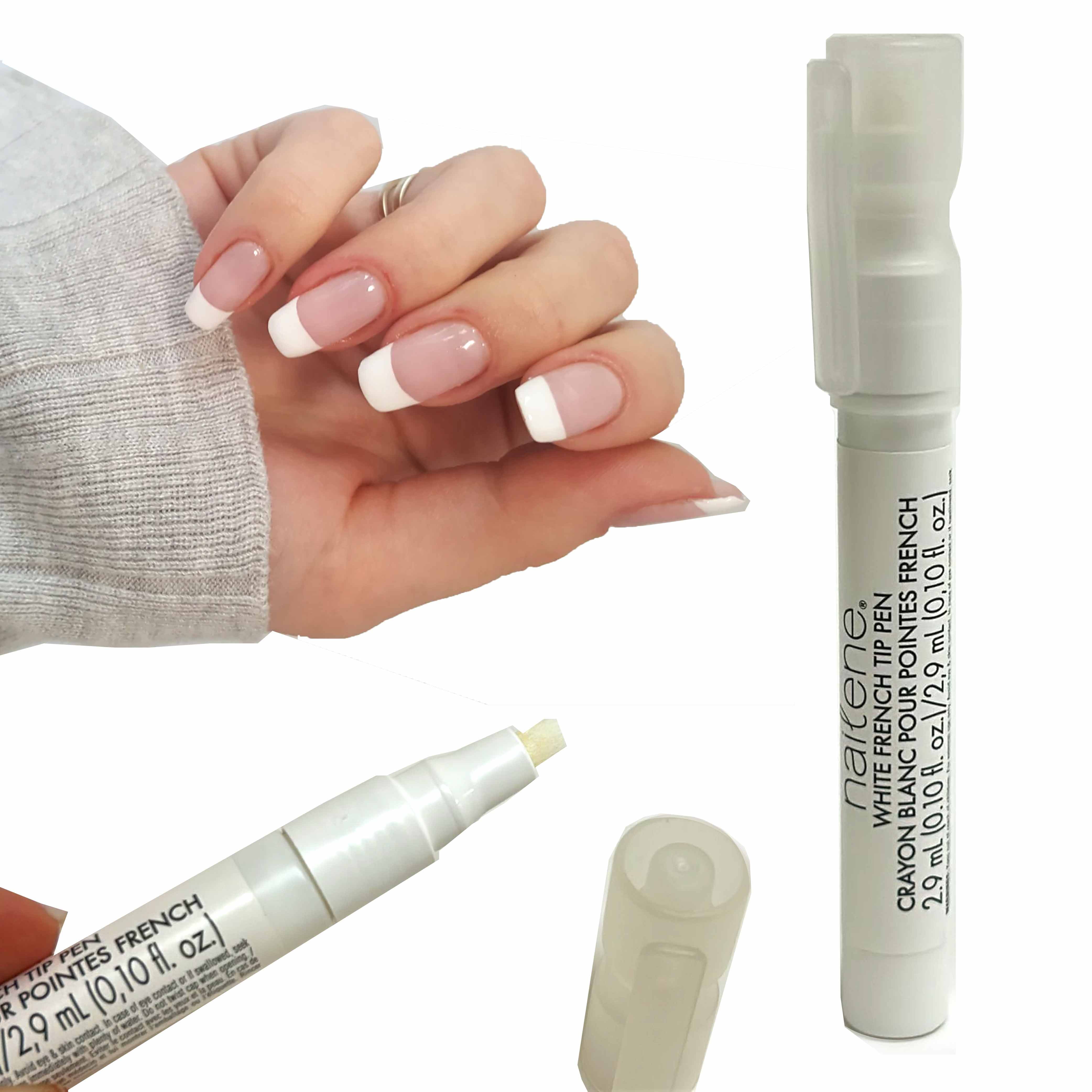 AllTopBargains Professional Nail Art Polish Pen for French Manicure and Pedicure (White, 0.10 fl oz, 4 Pack) f9jwl