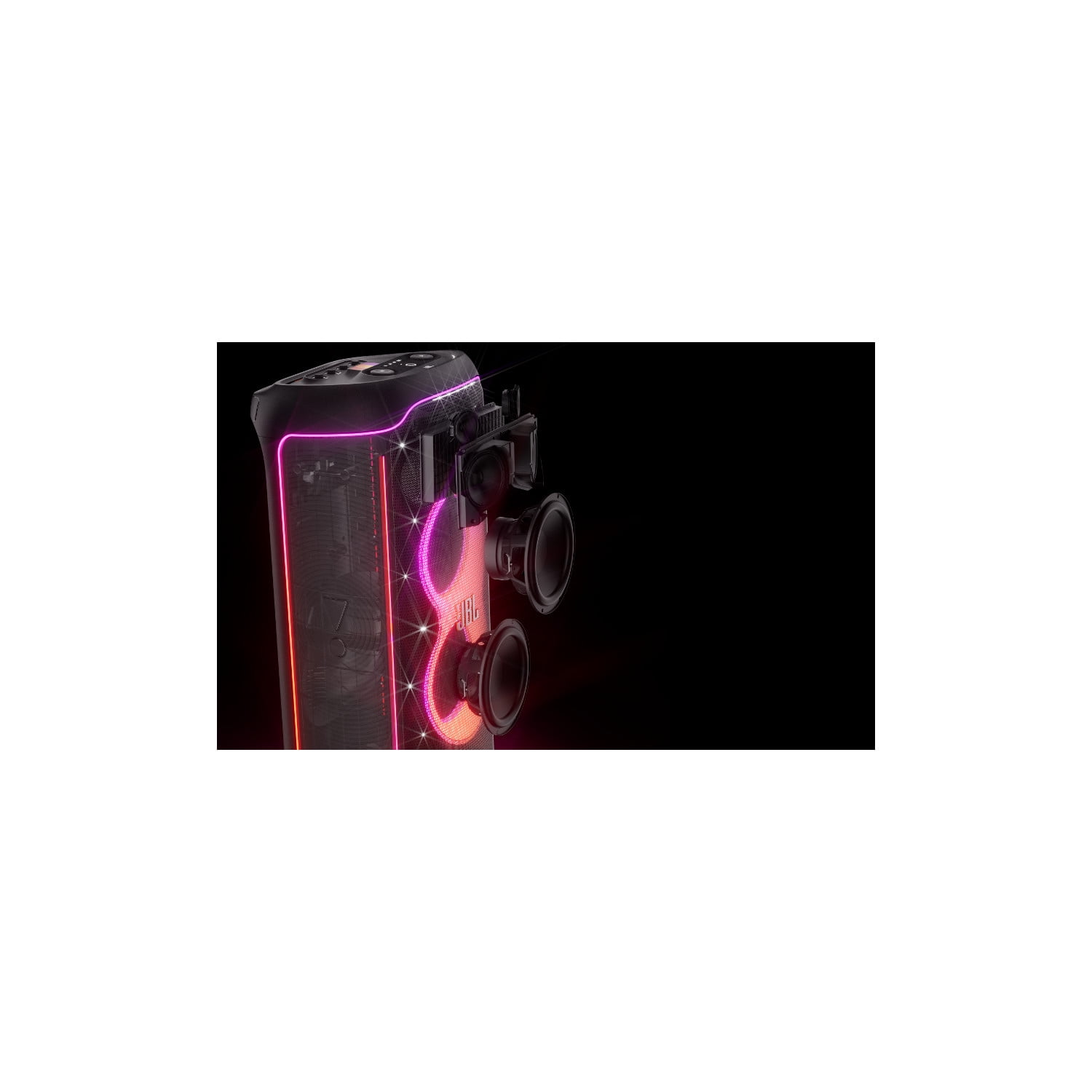 JBL PartyBox Ultimate High-Power Wireless Party Speaker with Dynamic Lightshow and Splashproof Design (Black) ny8wo