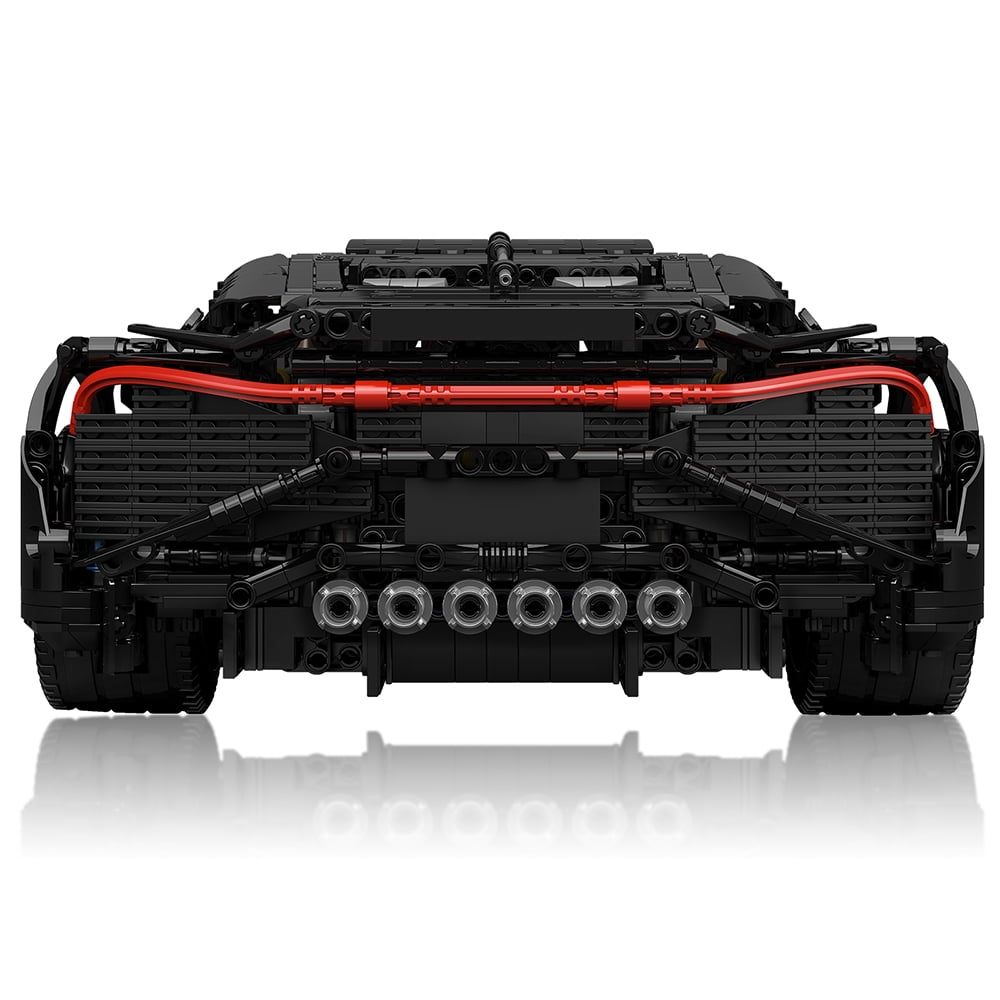 Mould King 13163 Super Racing Car Building Kit, Remote Control Construction Set (Black, 4688 Pieces) gunf6