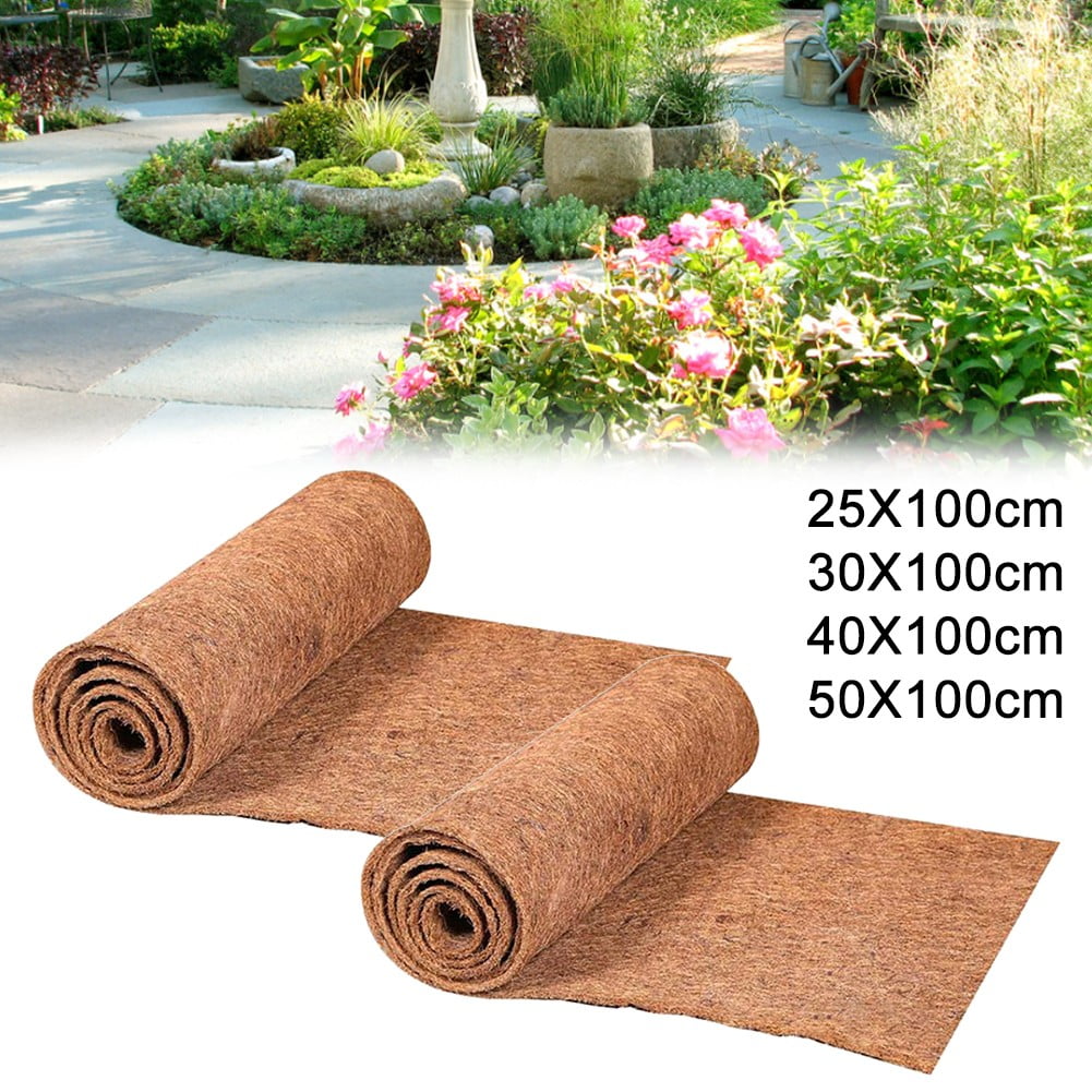 SPRING Coconut Coir Plant Mat, Thermal Insulation and Breathable Garden Liner (Natural, 10 in x 39 in) rbvkv