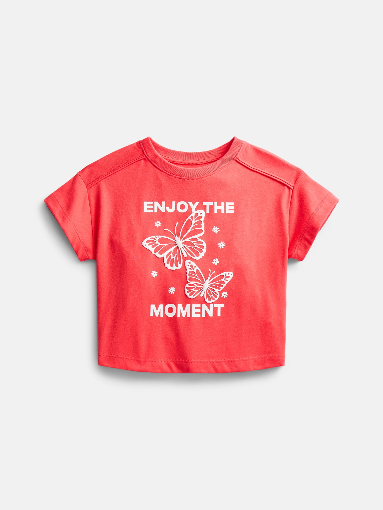 Wonder Nation Girls Graphic Tee Soft Cotton Blend Crewneck (Pink, Size 4-10) a0gz9