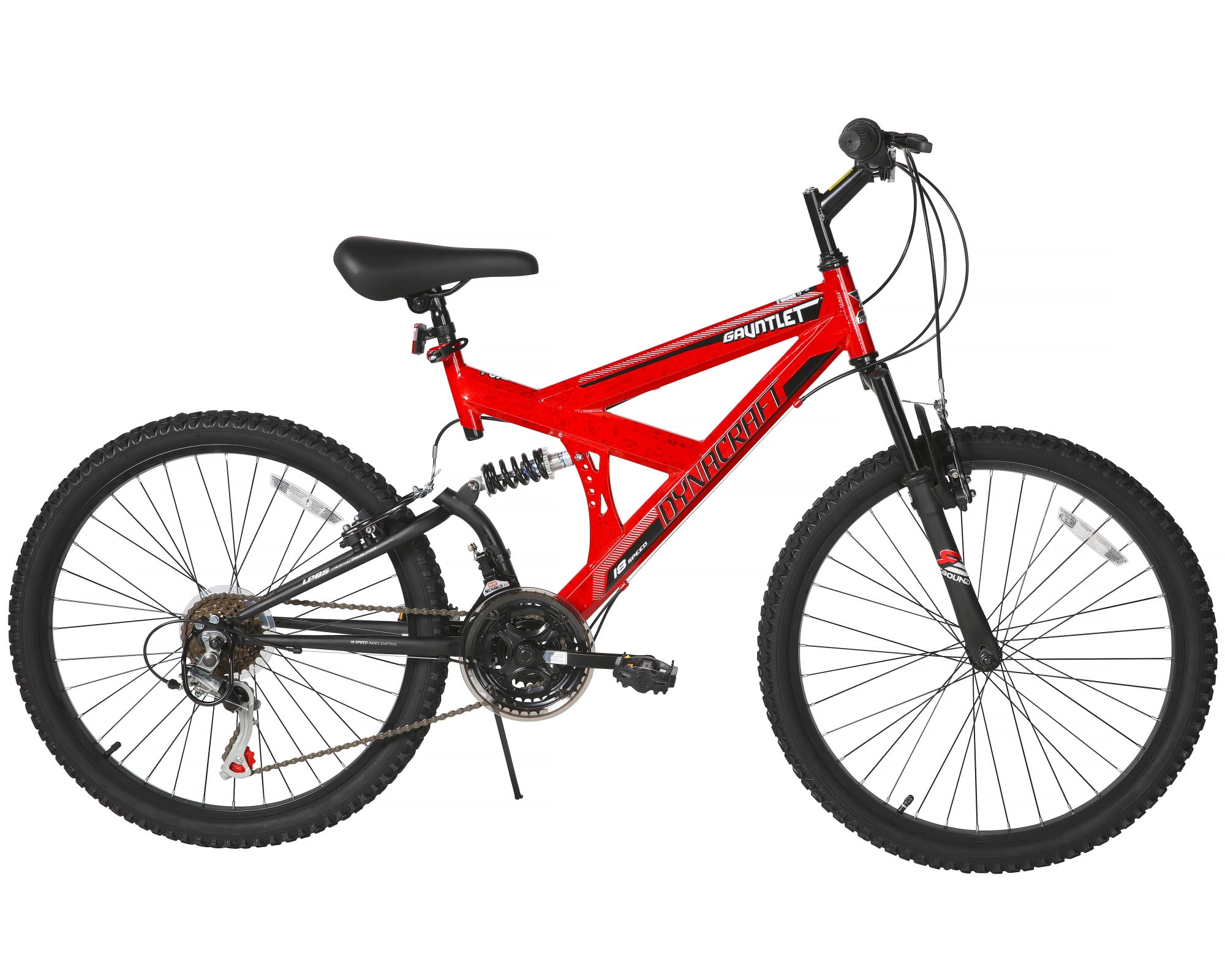 Dynacraft Gauntlet Boys Mountain Bike (Red, 24 in) upmdu