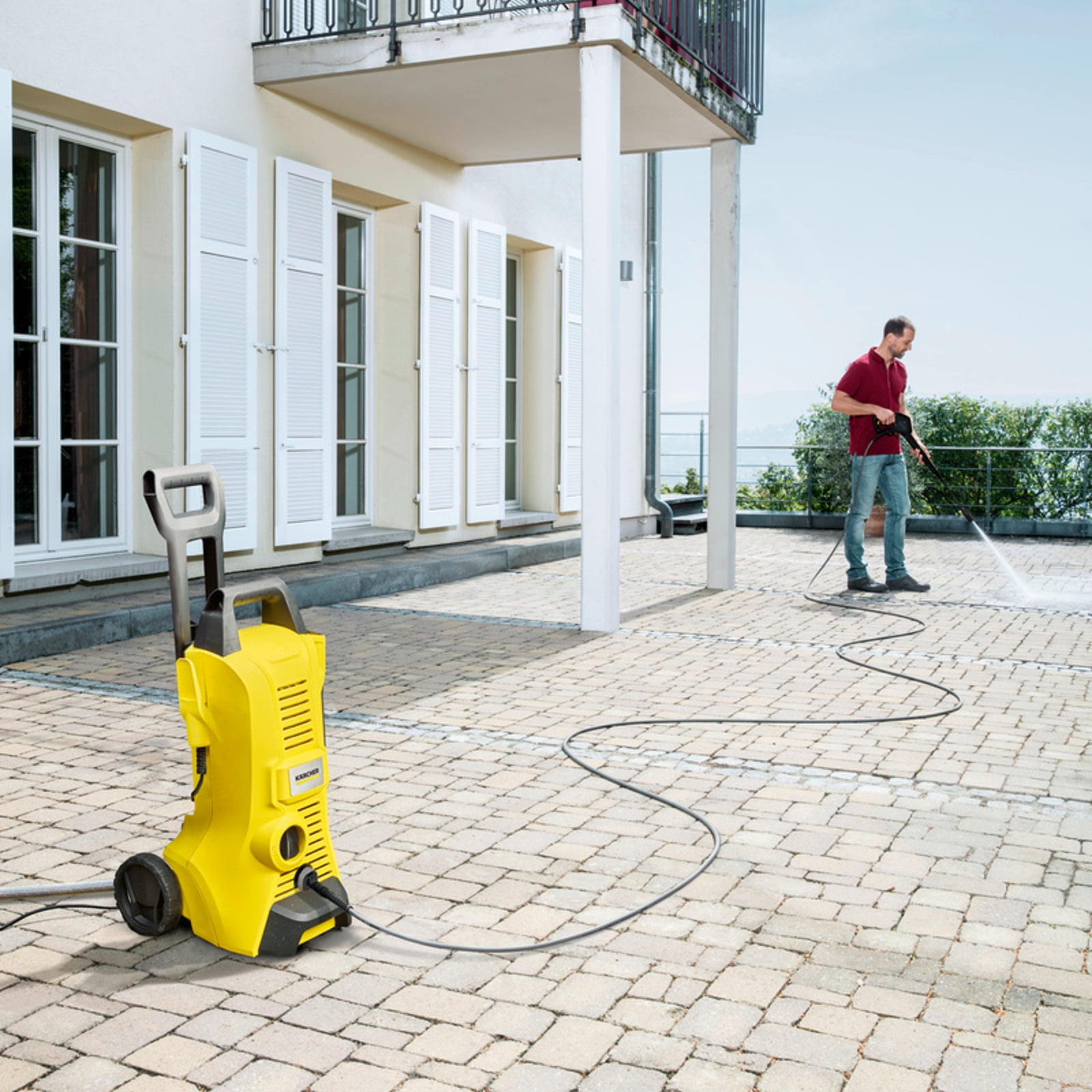 Karcher K 3 Power Control Pressure Washer with Foam Cannon and Spray Wand (1800 PSI, 1.50 GPM) sj6xu