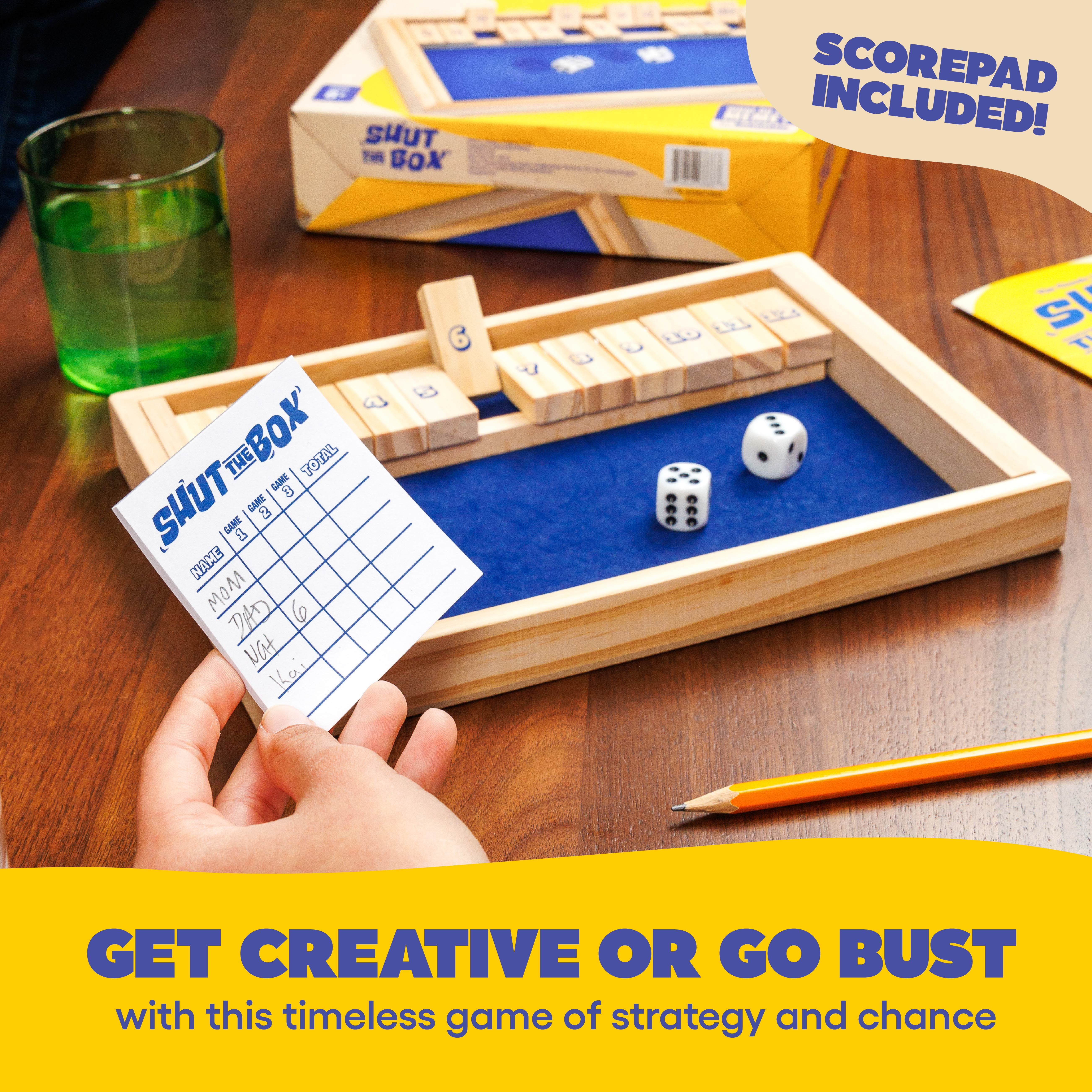 What Do You Meme? Shut The Box Strategy Board Game (Wooden Game Set) 8kg57