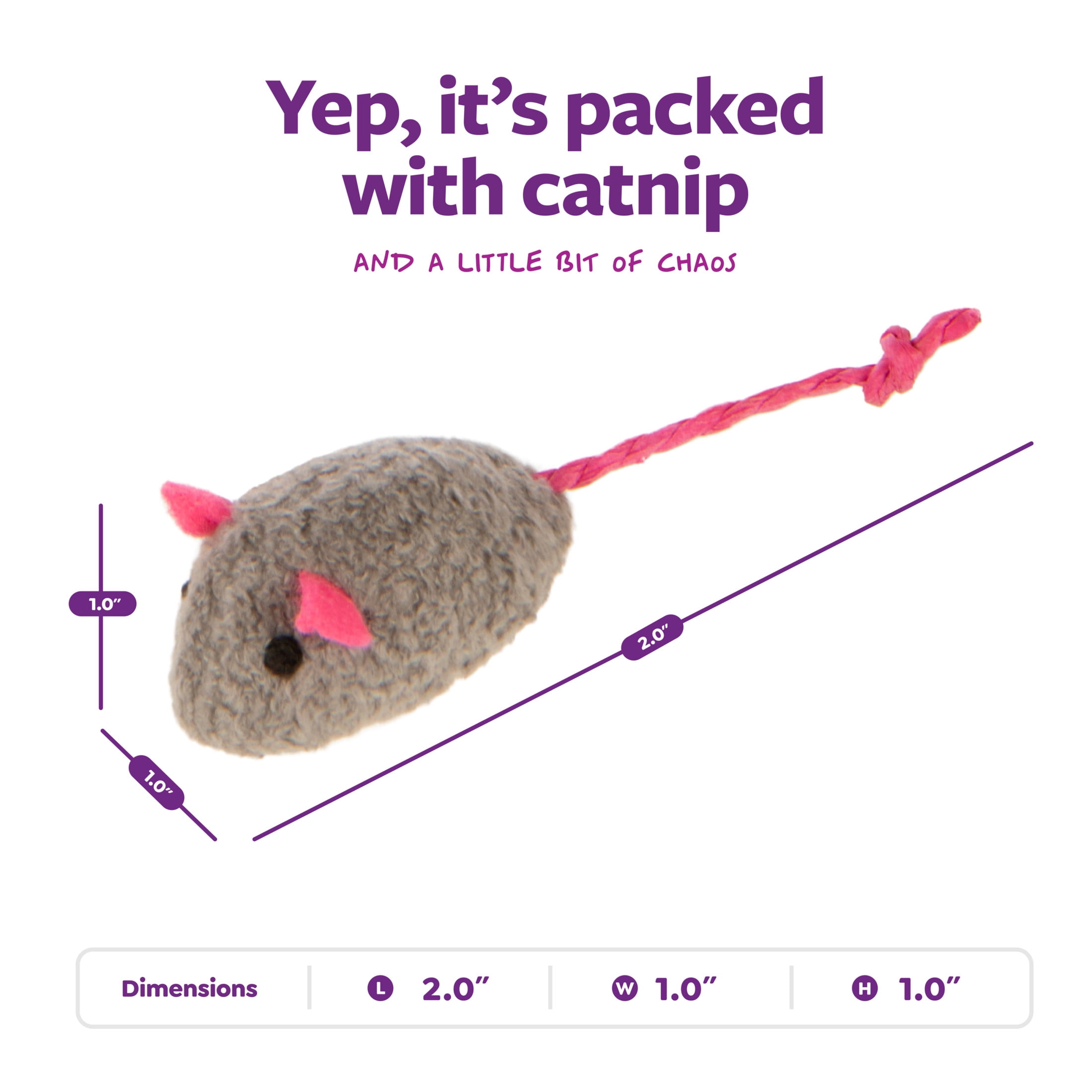 SmartyKat Skitter Critters Catnip Mice Cat Toys (Multi-Color, 10 Count) yms0z