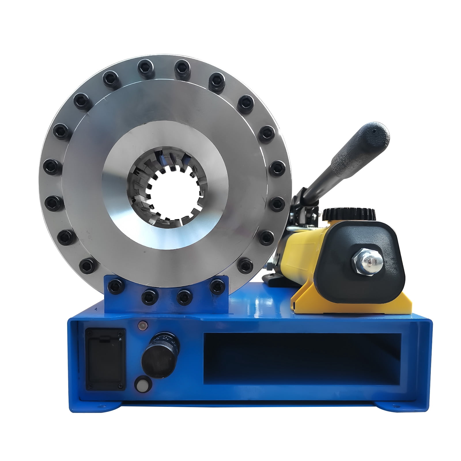 GELUOXI Portable Hydraulic Hose Crimper Machine (Blue, 8 Die Sets) to64g