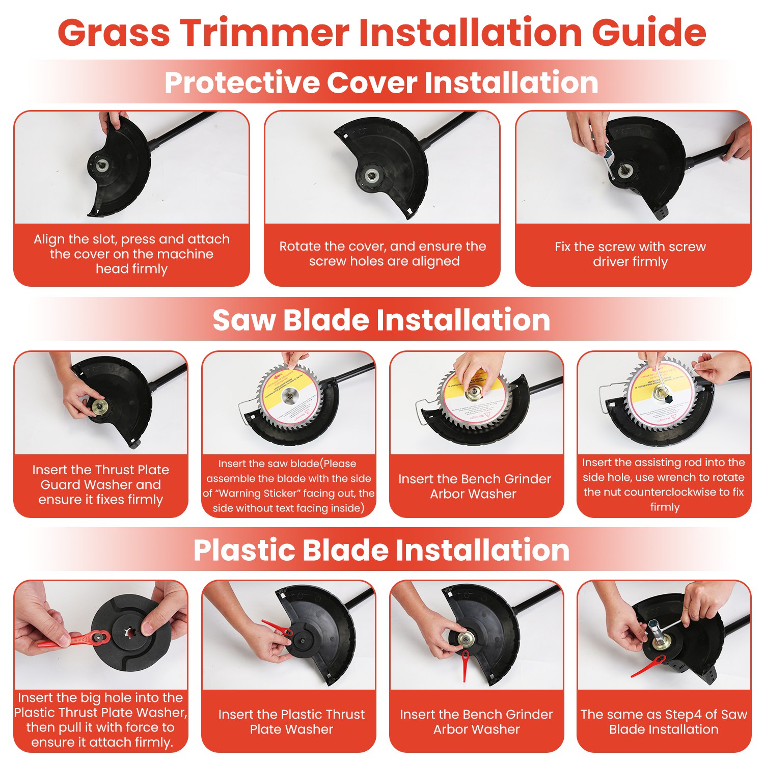 Imountek 3-in-1 Cordless Electric Pole Saw and Grass Trimmer Kit (Black, 75 in) wrdsm