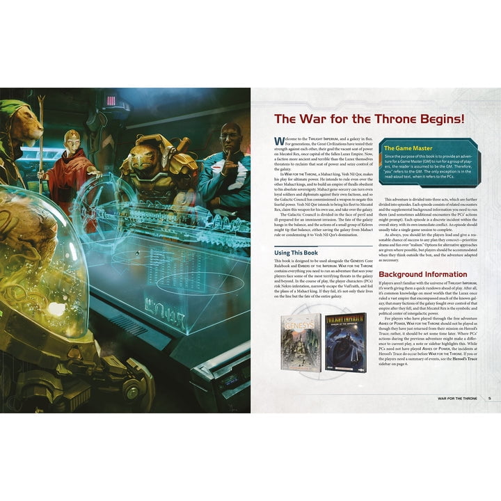 Asmodee Twilight Imperium War for the Throne Roleplaying Game Adventure Book (128 pages) mdli7