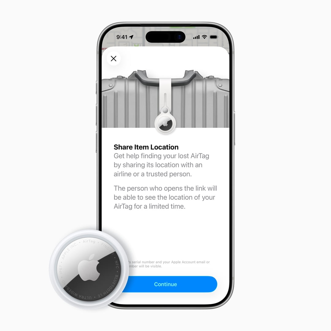 Apple AirTag (2nd Generation) Item Tracker with Precision Finding and Enhanced Speaker (Silver, 1 Pack) y1cf4