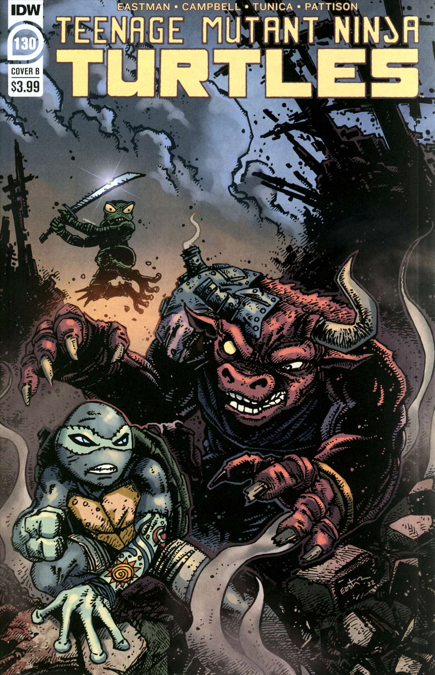 IDW Games Teenage Mutant Ninja Turtles 5th Series Issue 130B Comic Book (Very Fine Condition) urzwh