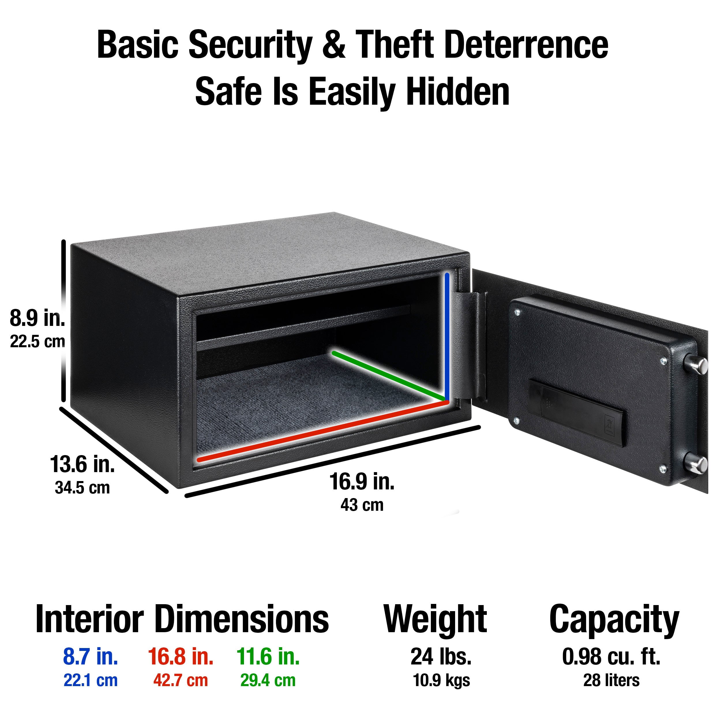 SentrySafe X105P Security Safe with Digital Keypad Lock (Black, 0.98 cu ft) rur1z