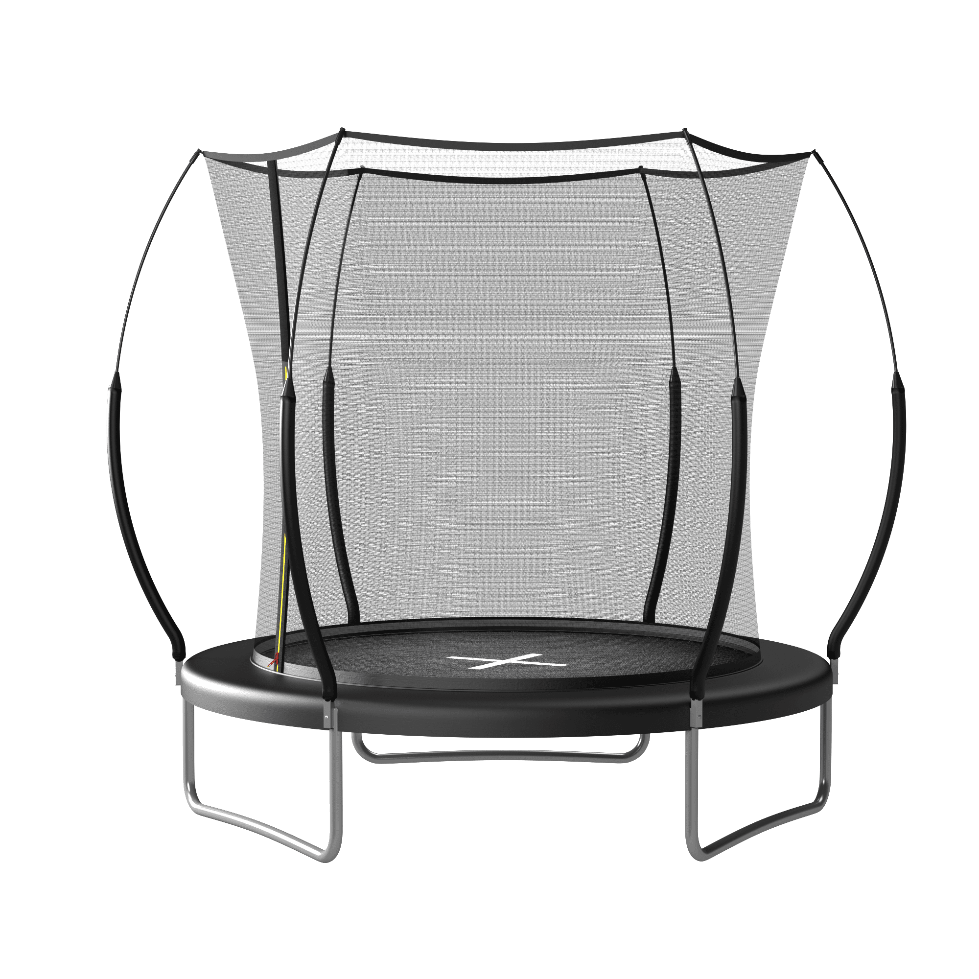 AURAVISTA 6ft Round Outdoor Trampoline with Safety Enclosure and Bungee Cord System (Black, 6 ft) 8rv65