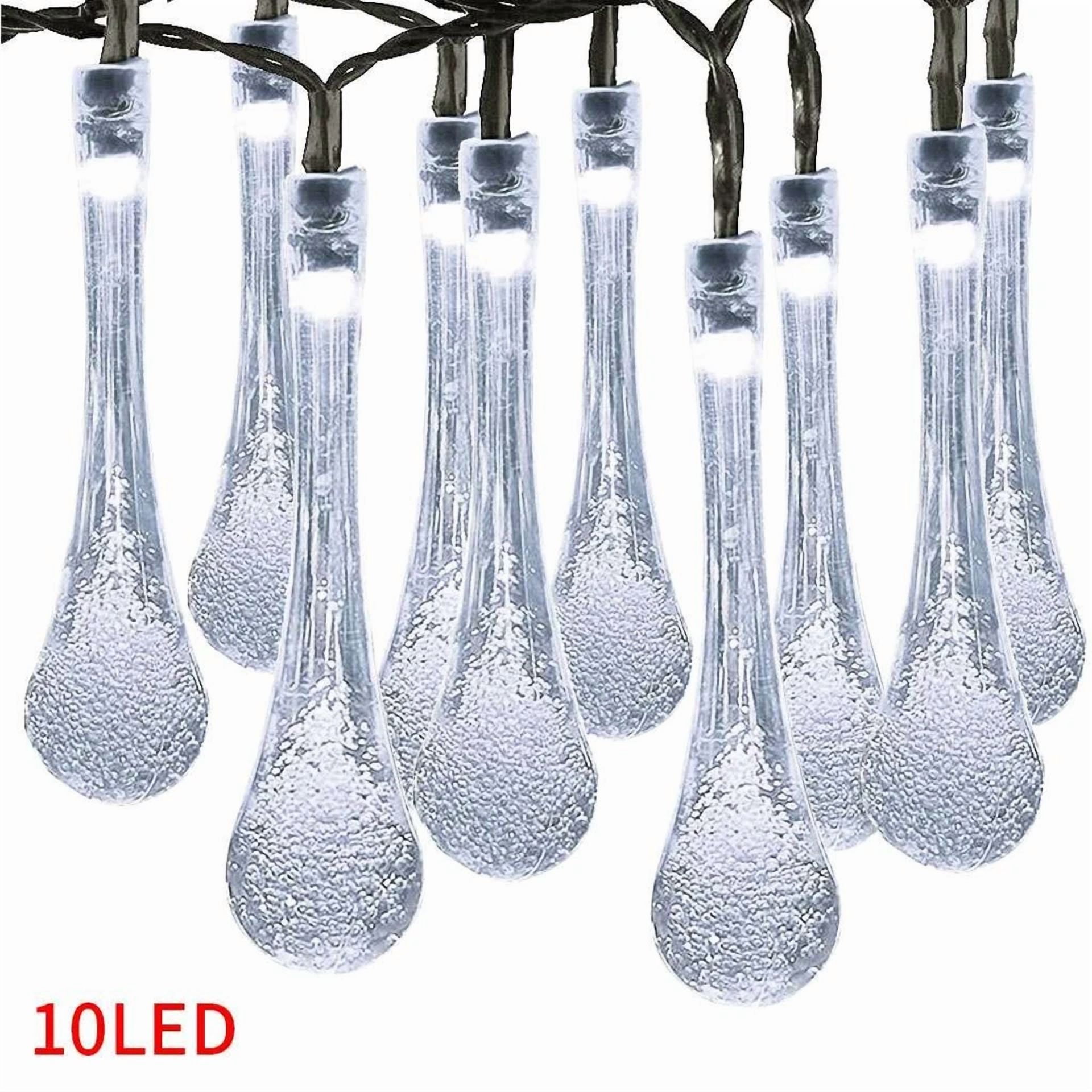 PURELY Solar Fairy String Lights Outdoor Waterproof LED Garden Decor (10 LED, 1 Pack) 35jnq
