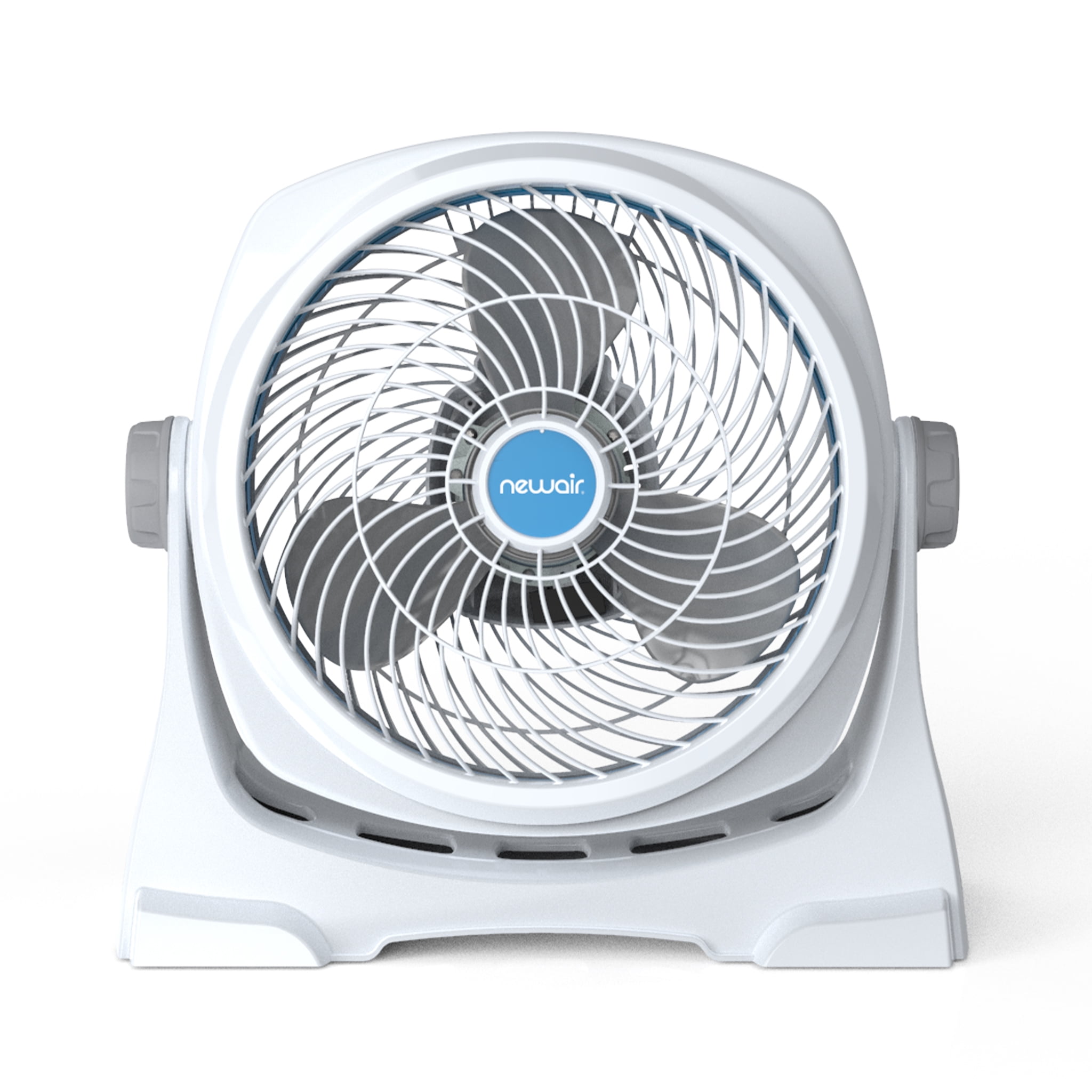 NewAir 12-Inch Portable Desk Fan with 360 Degree Pivot and 3-Speed Airflow (Grey, 12 in) z657r