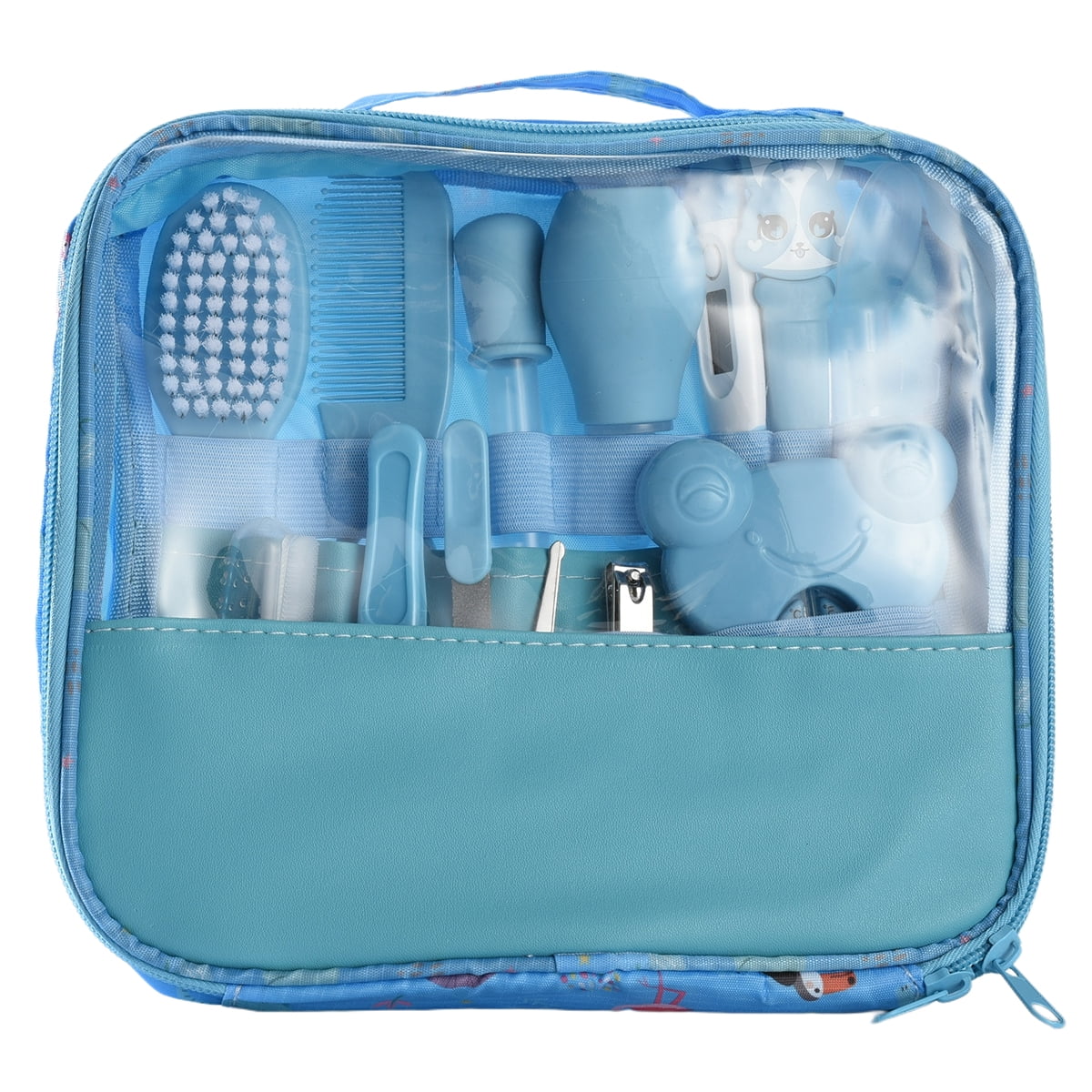 Byseng 23-in-1 Baby Healthcare and Grooming Kit - Newborn Nursery Essentials Set (Blue, 1 Set) 3ystn