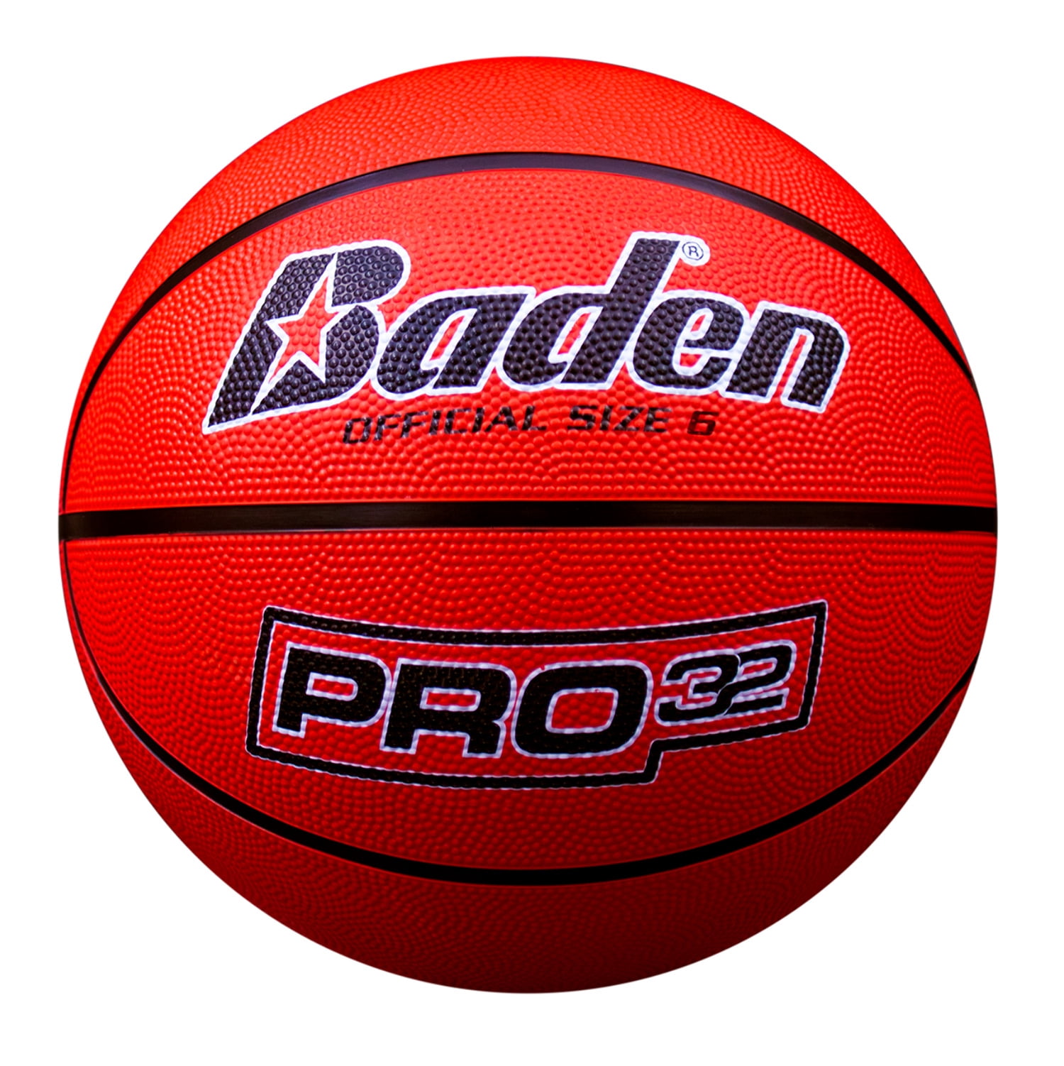 Baden Pro32 Basketball Durable Rubber Grip Indoor Outdoor Training Ball (Blue, 29.5 in) x077n