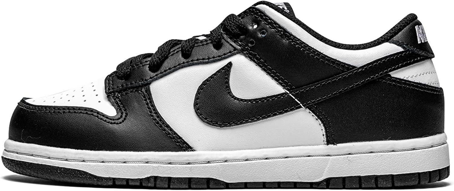 Nike Dunk Low Retro Casual Sneakers (White/Black, 10 Toddler) 91mw1