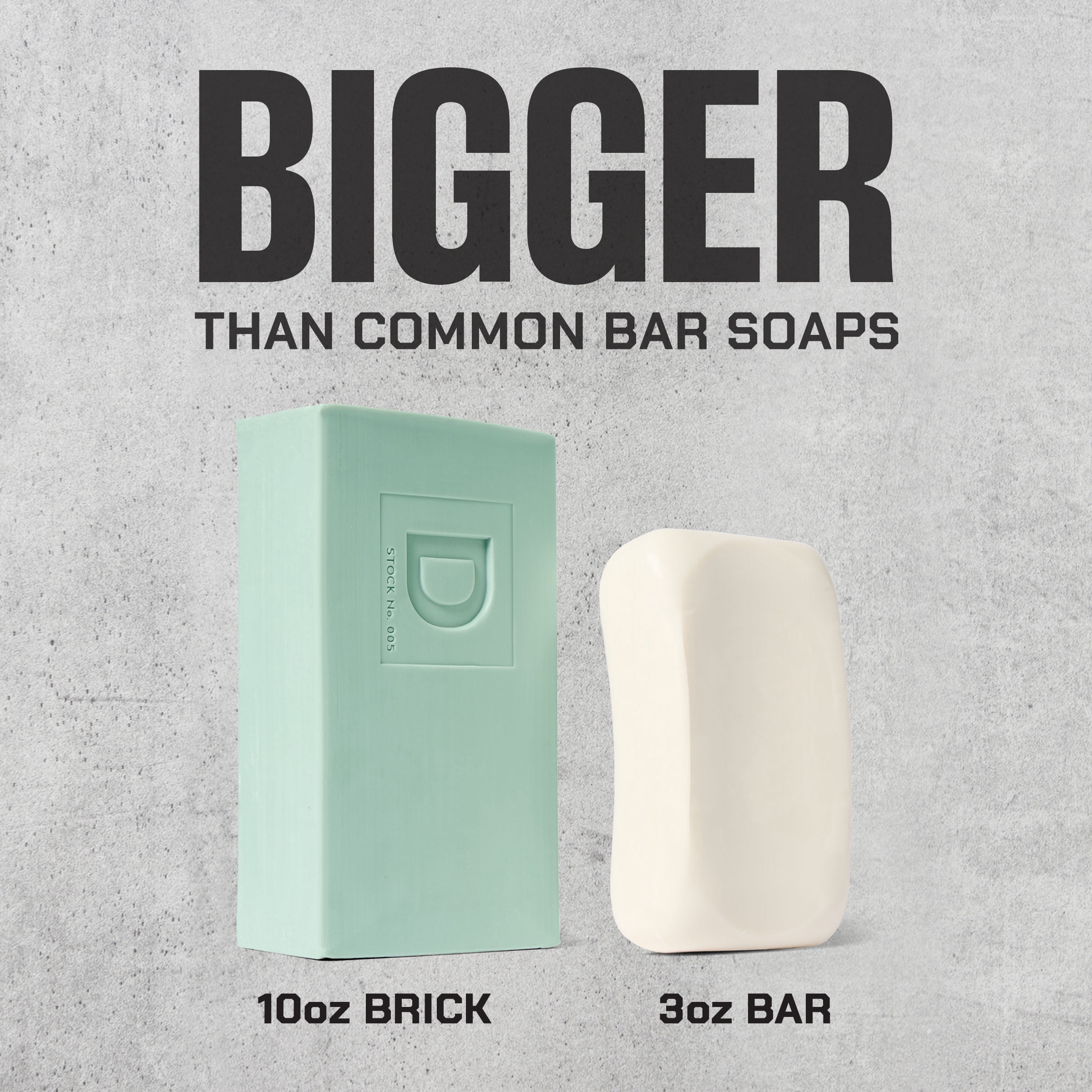 Duke Cannon Big Ass Brick of Soap for Men, Seawolf Scent, Long-Lasting Triple-Milled Bar (White, 10 oz) 2cz2l