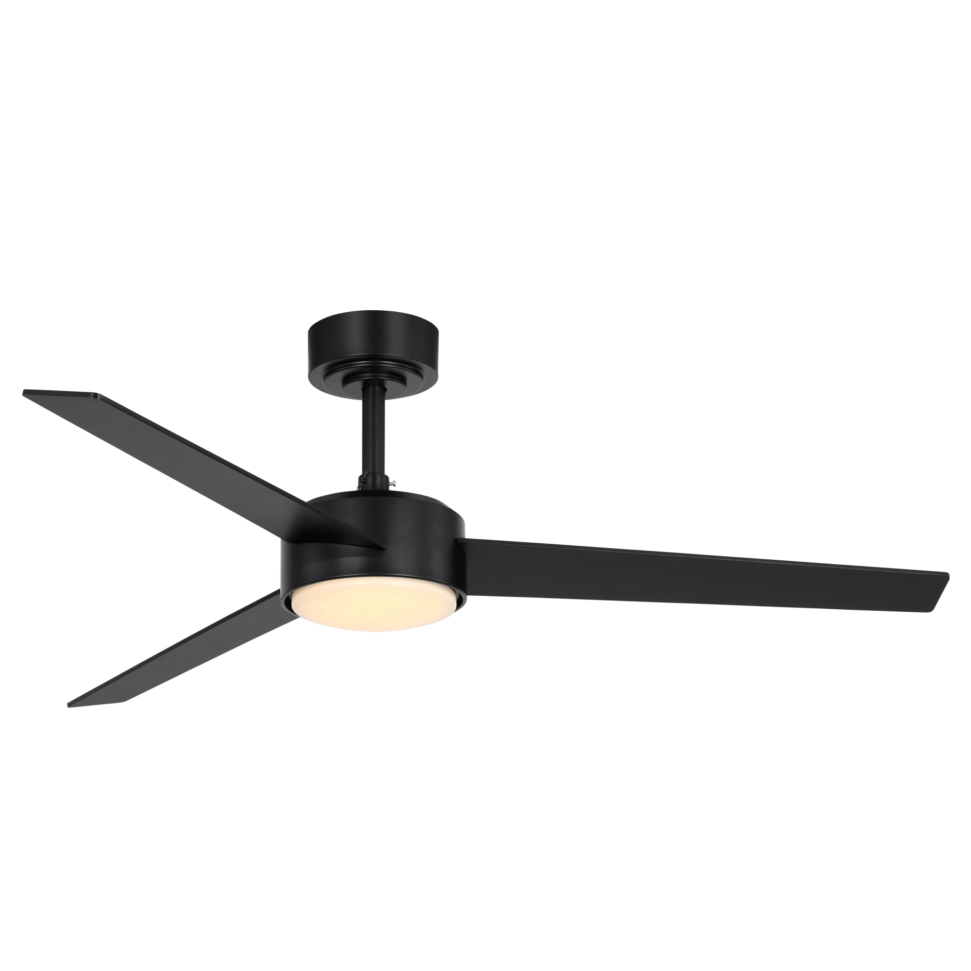 Mainstays 52-Inch Ceiling Fan with Integrated LED Light and Remote Control (Black, 52 in) ehlqo
