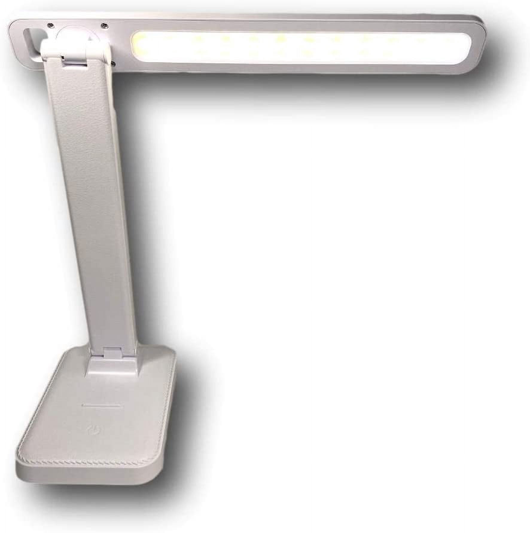 ZogeeZ LED Desk Lamp Wireless Rechargeable Touch Control Dimmable Light (White, 12 in) 0kxgr