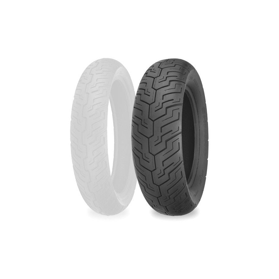 Shinko 734 Series Rear Motorcycle Tire (Black, 130/90-15) btqos