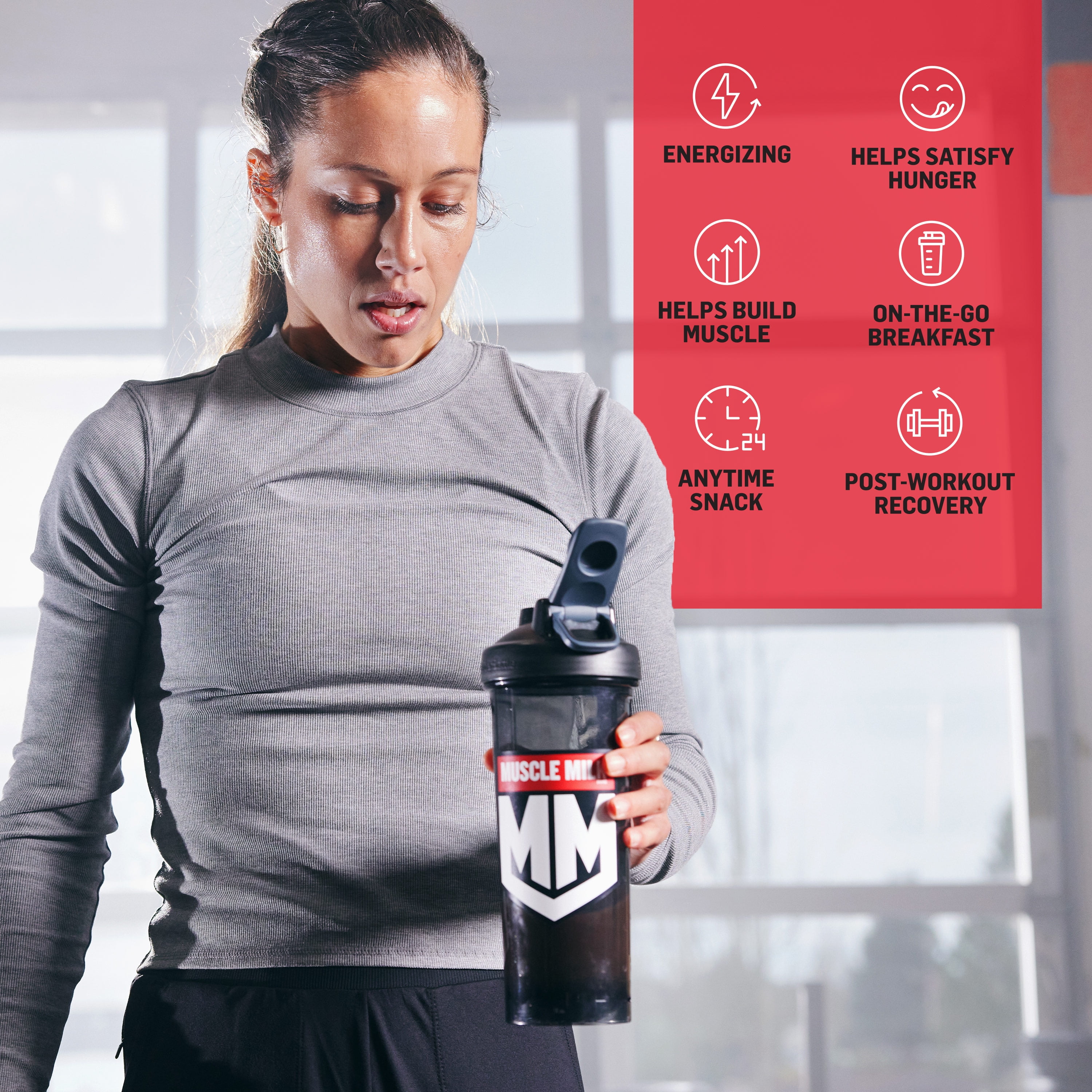 Muscle Milk Genuine Protein Powder, Vanilla Creme, Post-Workout Recovery & Muscle Support (Vanilla, 1.93 lb) t4zfd