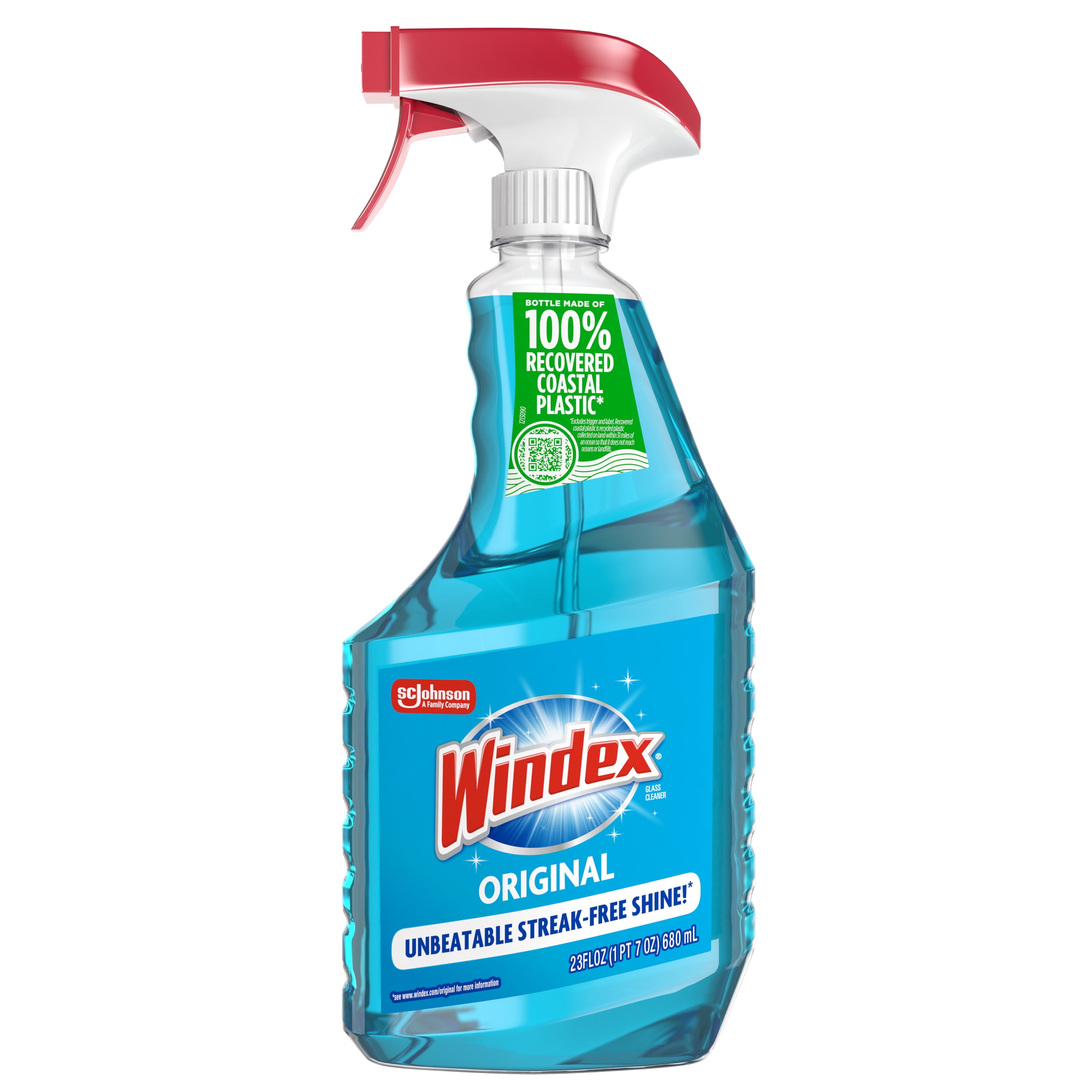 Windex Glass, Window, and Mirror Cleaner, Streak-Free Shine, Original Blue (23 fl oz) pmuyv