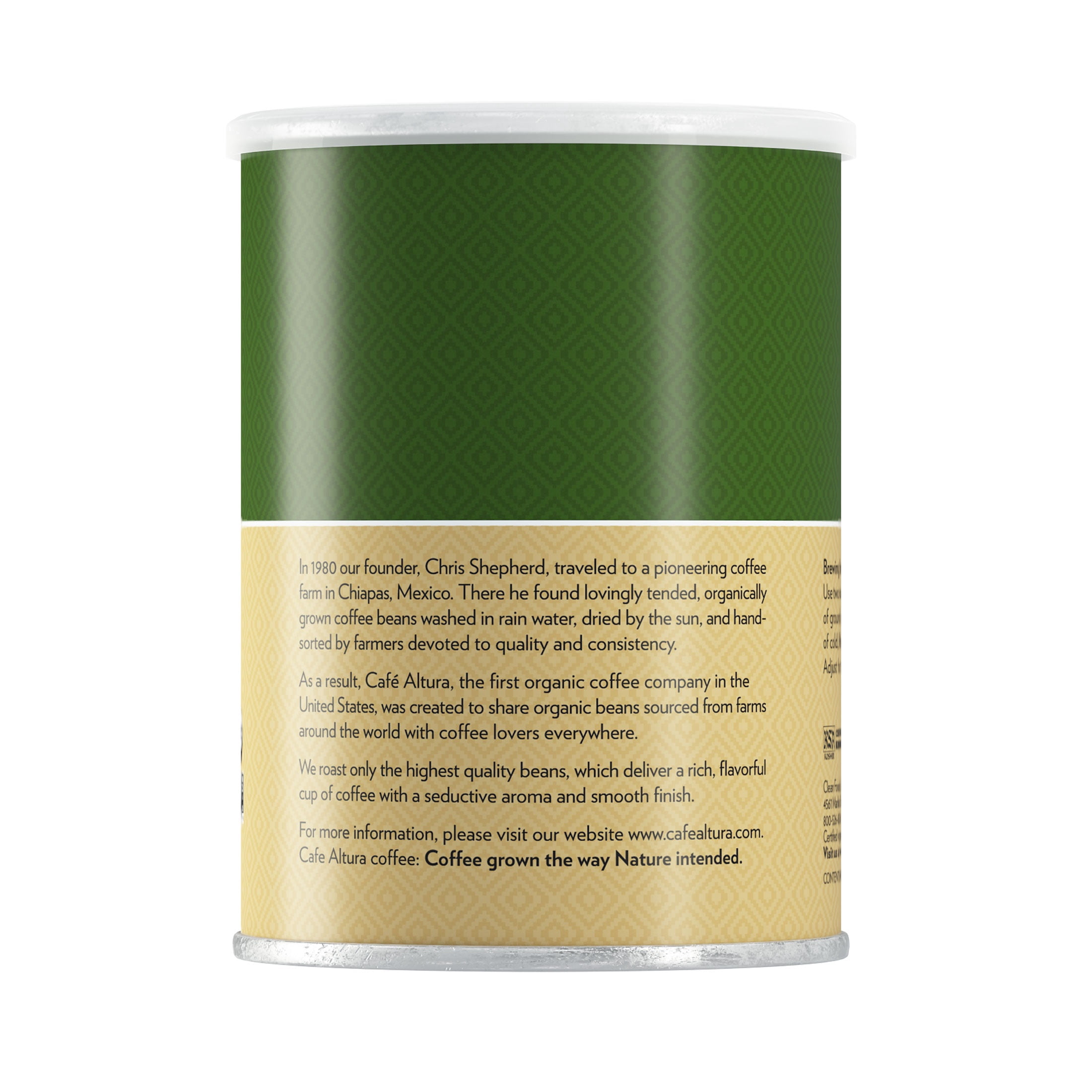 Cafe Altura Organic Ground Coffee, French Roast (Dark Roast, 12 oz) k4wt7